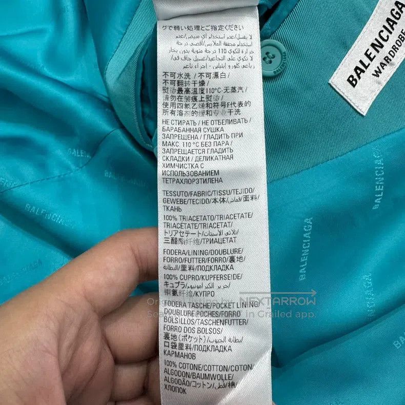 Balenciaga Balenciaga Lake blue pleated blazer Size XS / US 0-2 / IT 36-38 - 4 Thumbnail