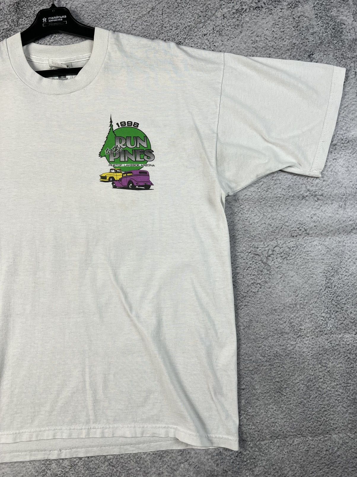 Band Tees × Vintage Vintage FOTL White Run to the Pines Pinetop Lakeside Arizona Size US XL / EU 56 / 4 - 4 Thumbnail