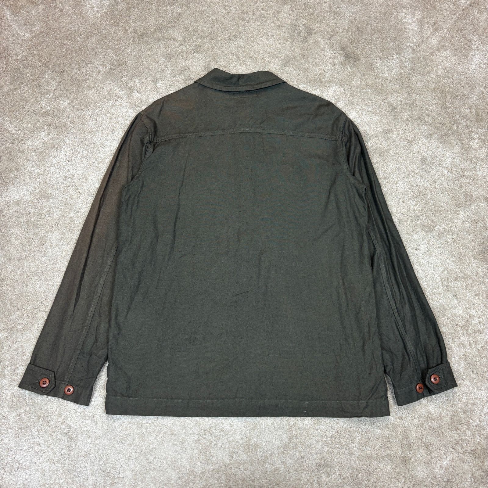 American Apparel Vintage American Apparel Army Green Button Up Shirt M Size US M / EU 48-50 / 2 - 3 Thumbnail