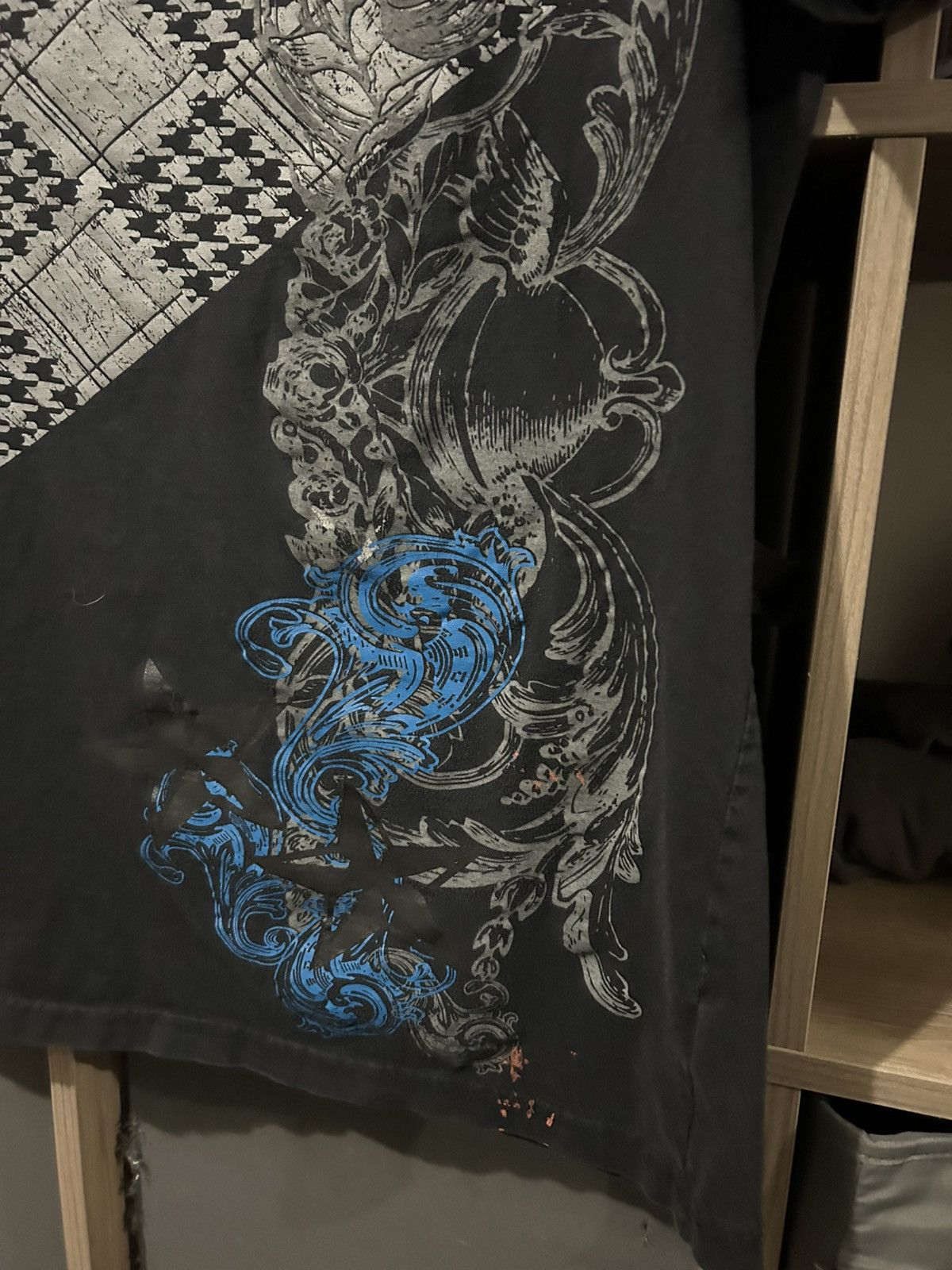 Affliction Crazy Y2K Affliction Style Checkered Tribal Faded Tee Size US M / EU 48-50 / 2 - 2 Thumbnail