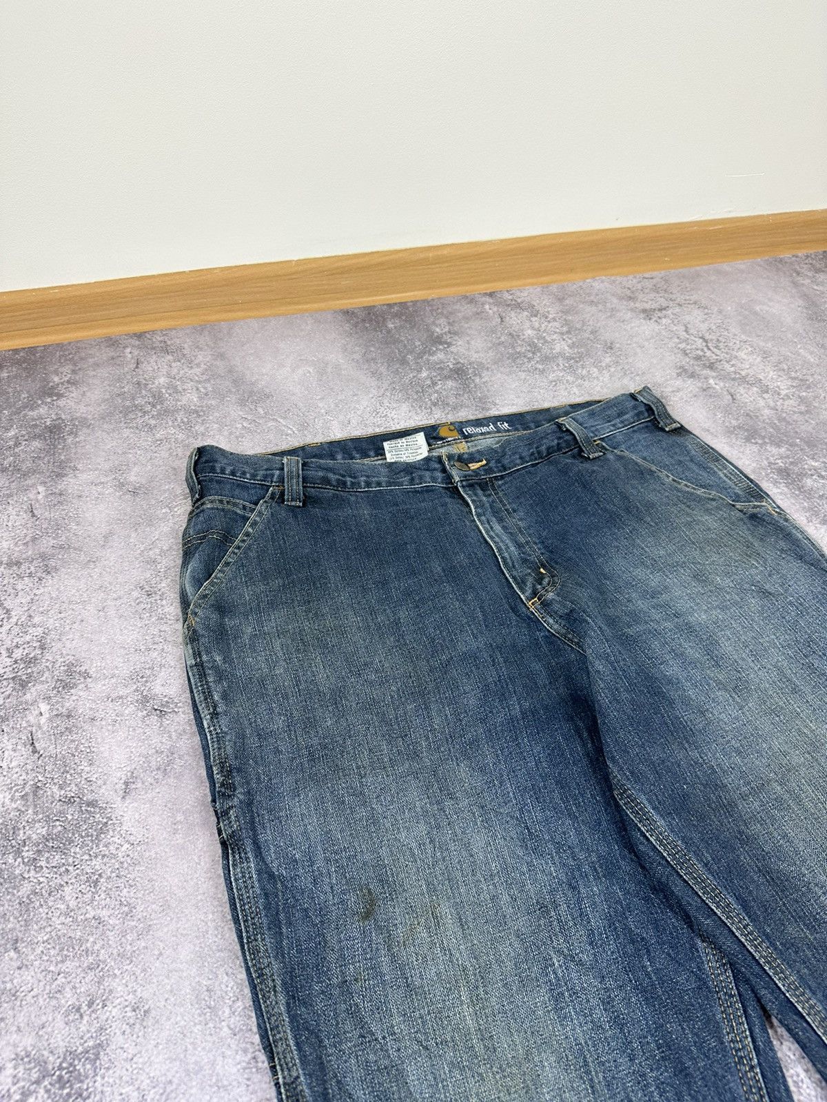 Carhartt Vintage Carhartt Denim Carpenter Cargo Hype USA Work Pants Size US 36 / EU 52 - 15 Thumbnail