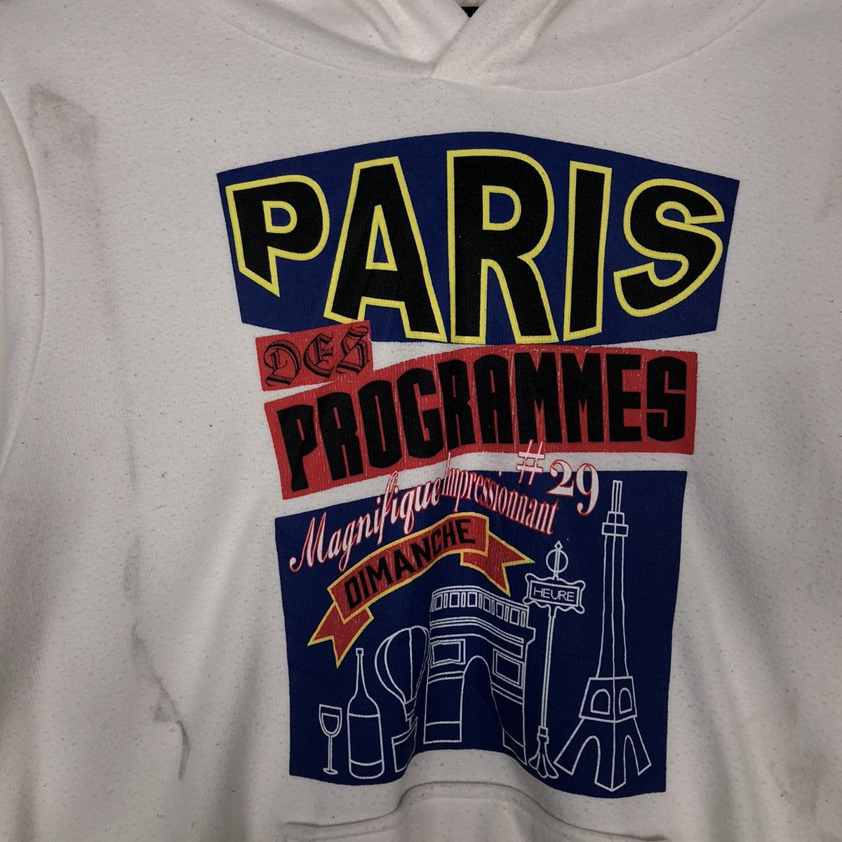 Hysteric Glamour 🔥 Vtg Hoodie Pull Over Paris Program Big Logo Spell Out Size US M / EU 48-50 / 2 - 13 Thumbnail