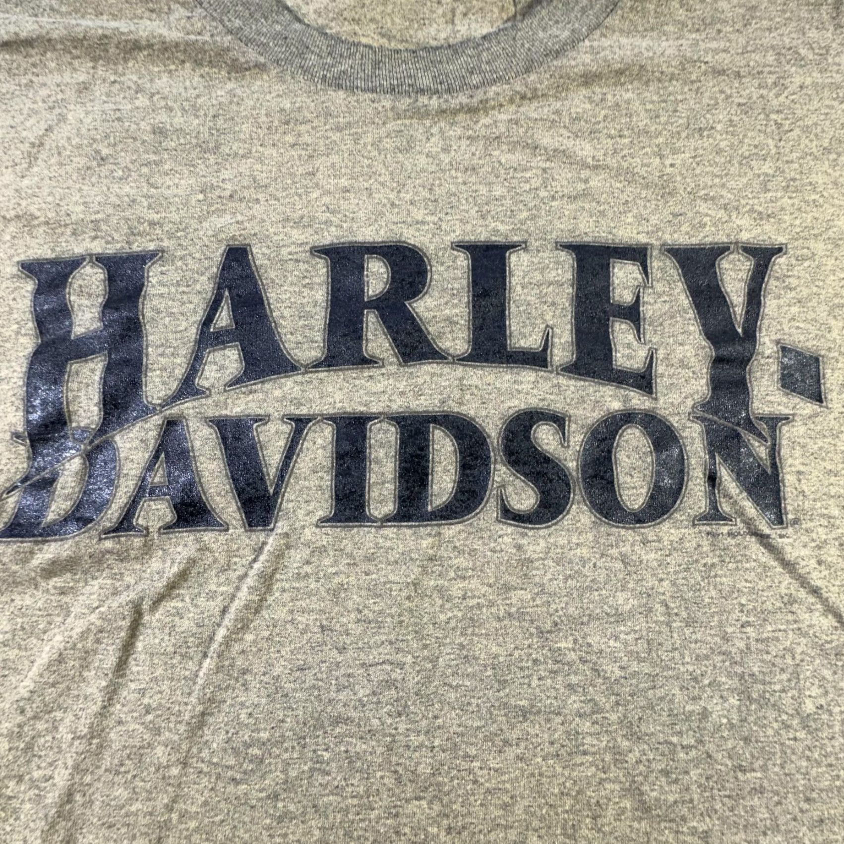 Harley Davidson VINTAGE Harley-Davidson Shirt Mens XL Brown St Joe Missouri 90s Biker Tee Size US XL / EU 56 / 4 - 2 Thumbnail