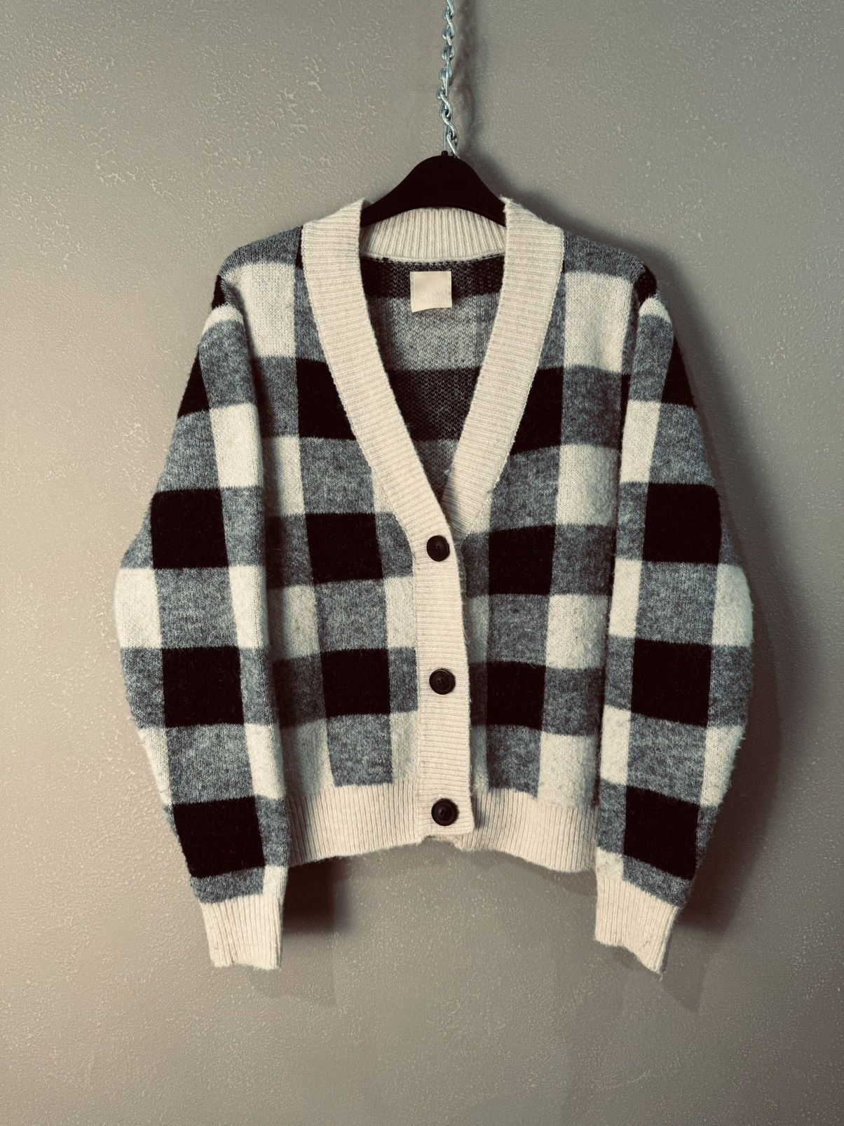 Japanese Brand rare wool and mohair boxy cardigan sweater boxy cropped Size US S / EU 44-46 / 1 - 1 Thumbnail