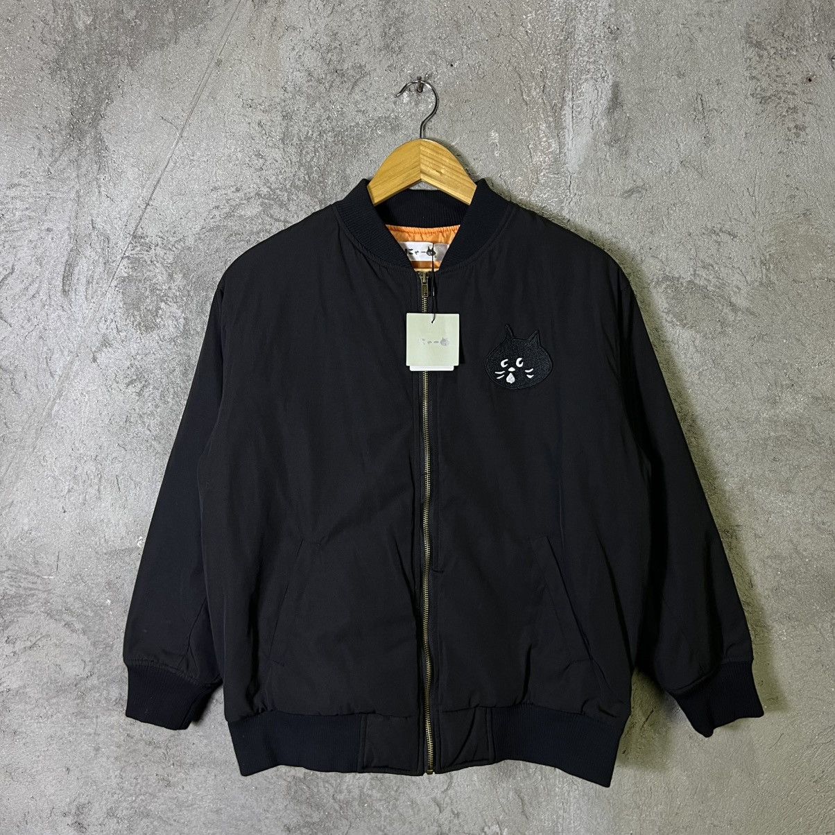 Ne-Net Ne-net "Nya-" Cat Big Face MA-1 Bomber Jacket Size US M / EU 48-50 / 2 - 1 Thumbnail