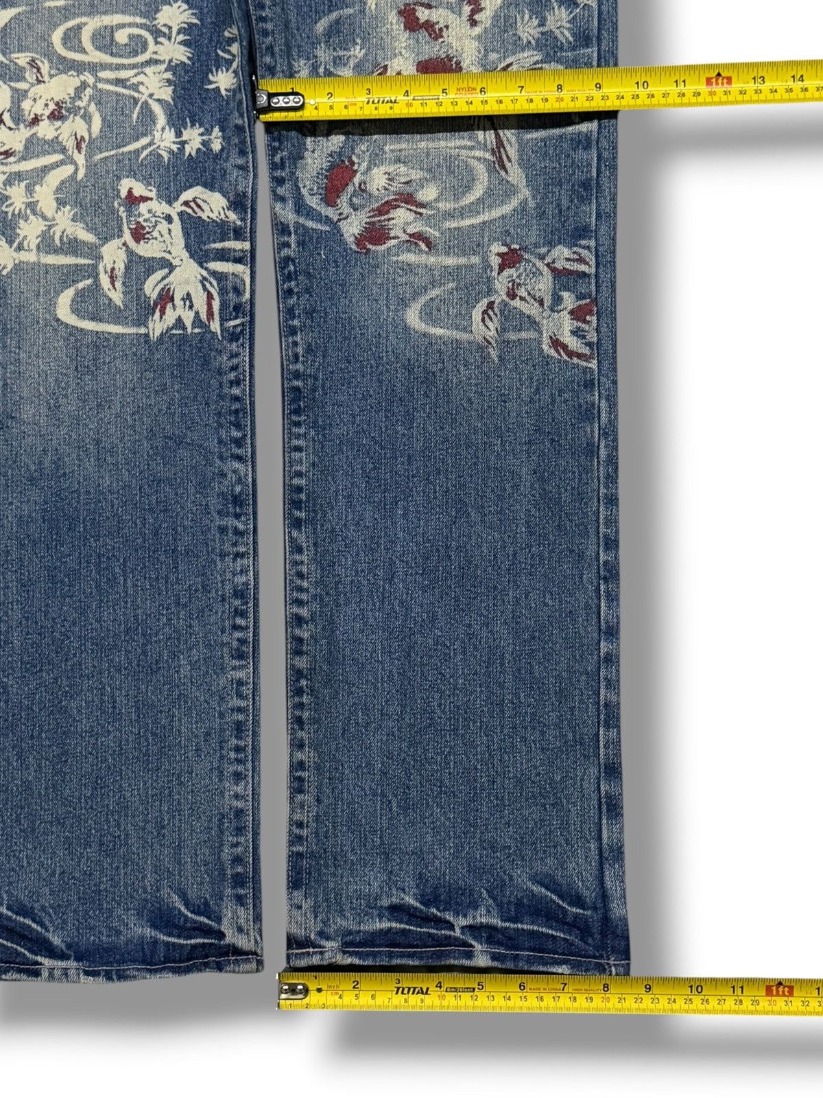 Karakuri Tamashii Vintage Sukajan Buden Shouten | Japanese Style Koi Fish W33 Size US 33 - 17 Thumbnail