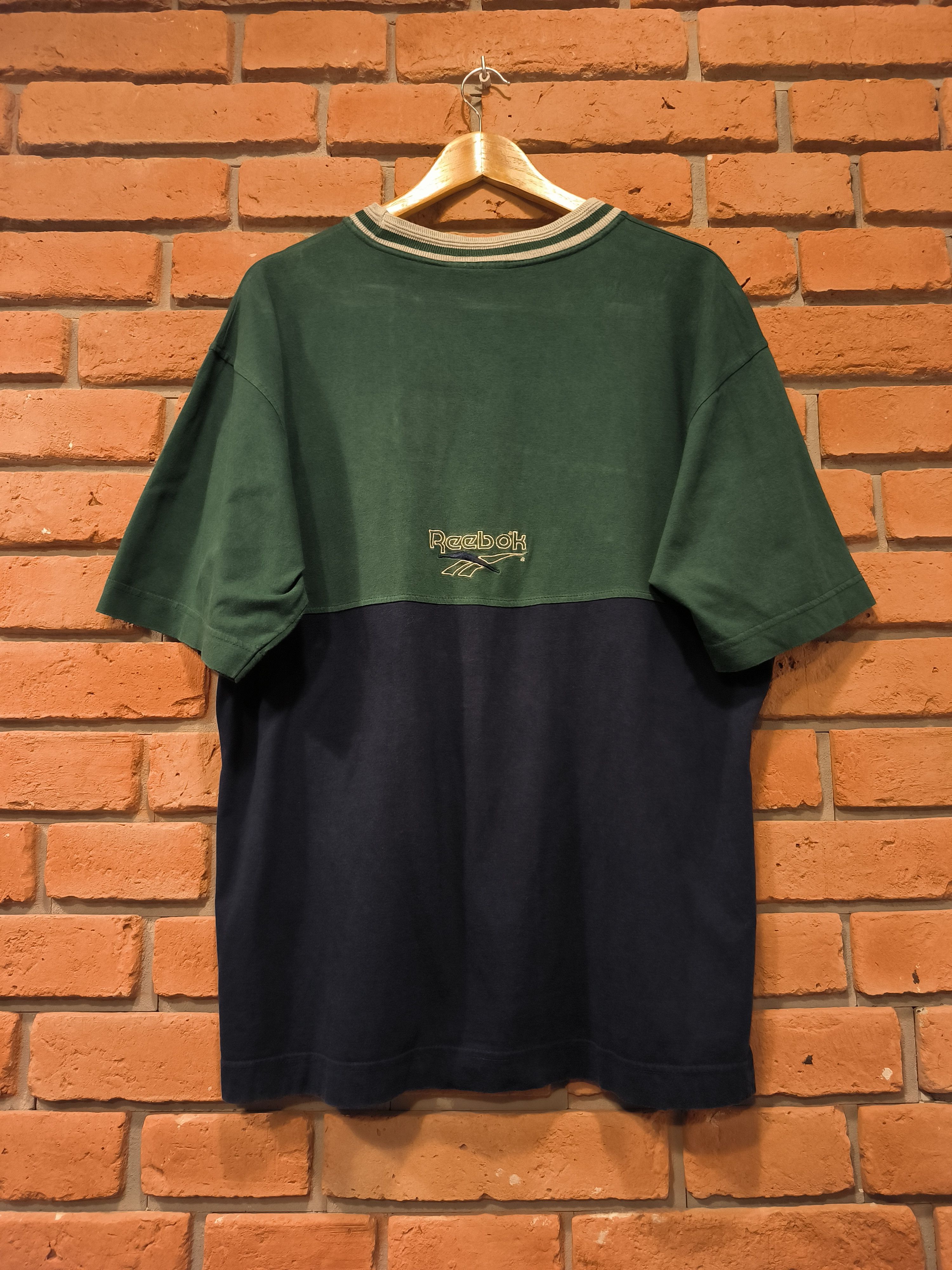 Reebok × Vintage Vintage Reebok Big Logo 90s Green T-Shirt Tee Size US XL / EU 56 / 4 - 3 Thumbnail