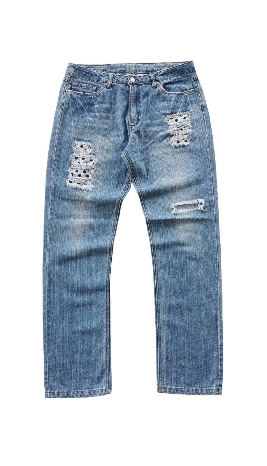If Six Was Nine Distressed Denim Jeans 32x41 Size US 32 / EU 48 - 1 Thumbnail