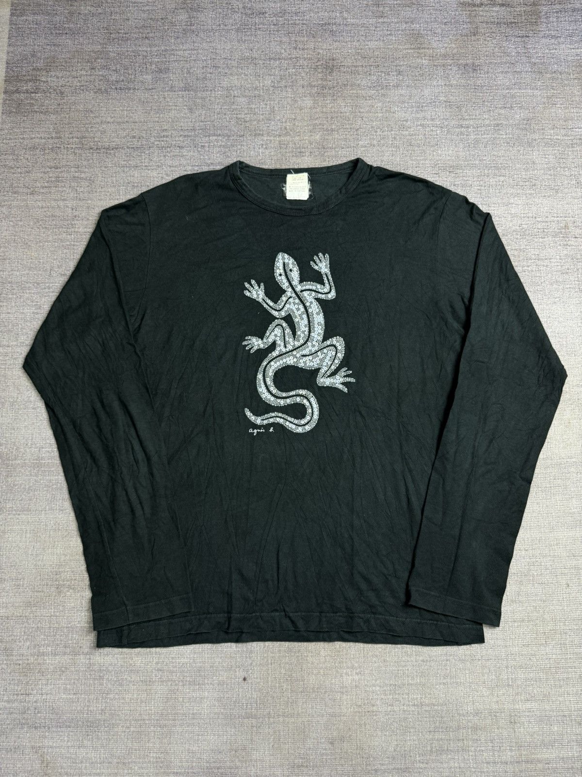 agnes b. AGNES.B LIZARD BIG LOGO LONG SLEEVE Size US XL / EU 56 / 4 - 1 Thumbnail
