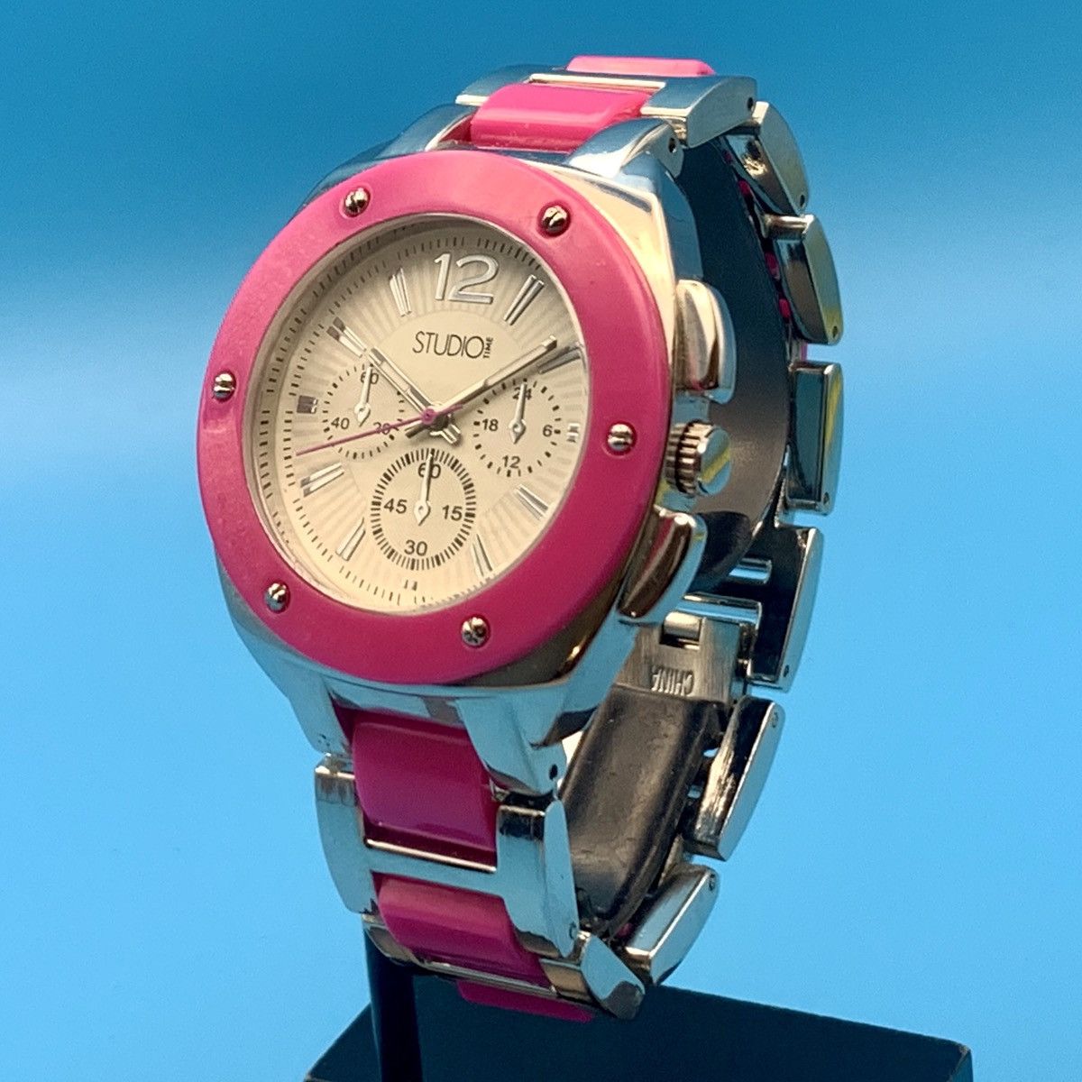 Other STUDIO TIME STD3245T Women’s Wristwatch Works New Batt Size ONE SIZE - 4 Thumbnail