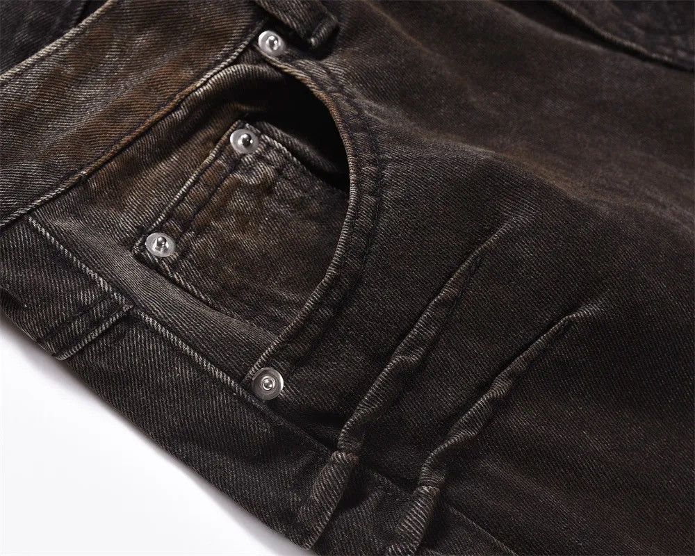 Japanese Brand × Vintage Streetwear Washed Gradient Wide Leg Jeans Design Trousers Size US 32 / EU 48 - 9 Thumbnail