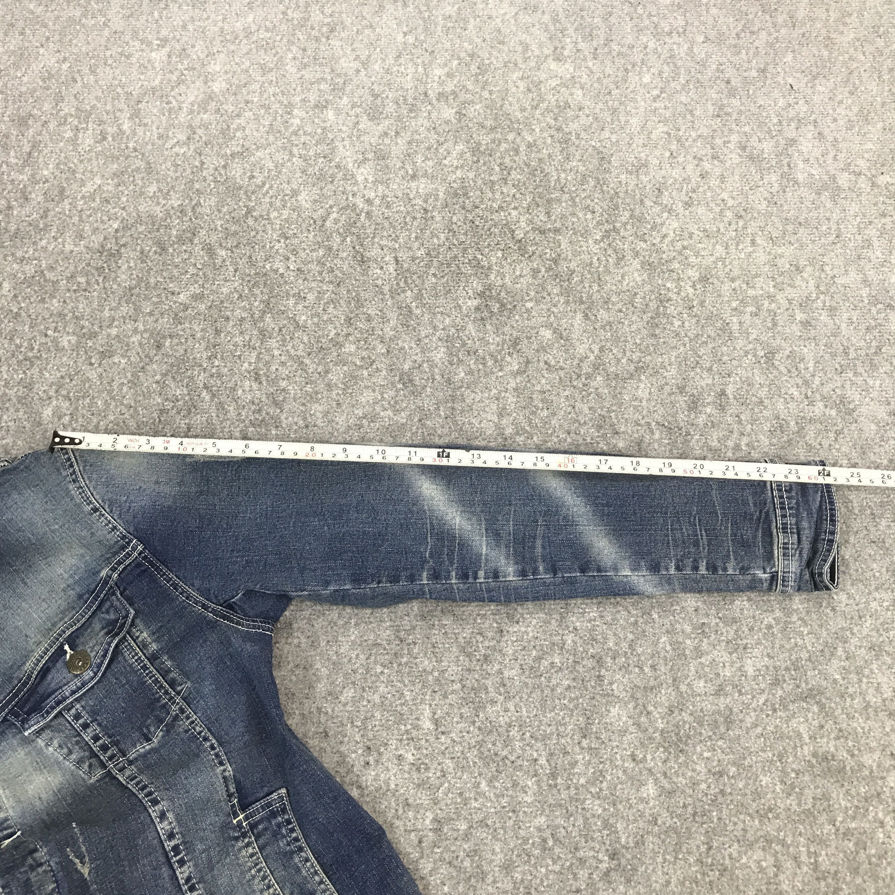 Japanese Brand Gavaria Denim distressed jacket Button Size US L / EU 52-54 / 3 - 9 Thumbnail