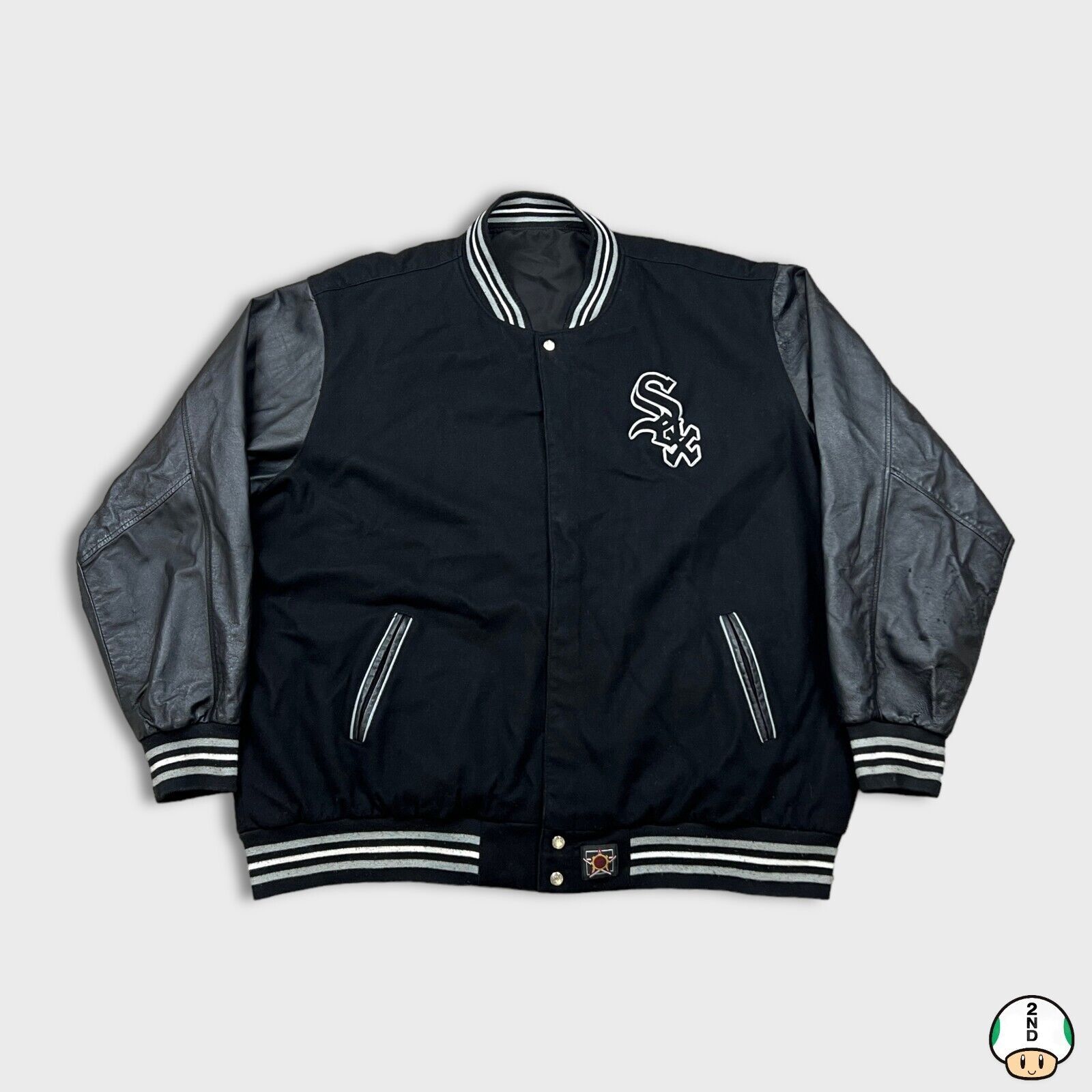 Supreme Chicago White Sox Leather Varsity Jacket 