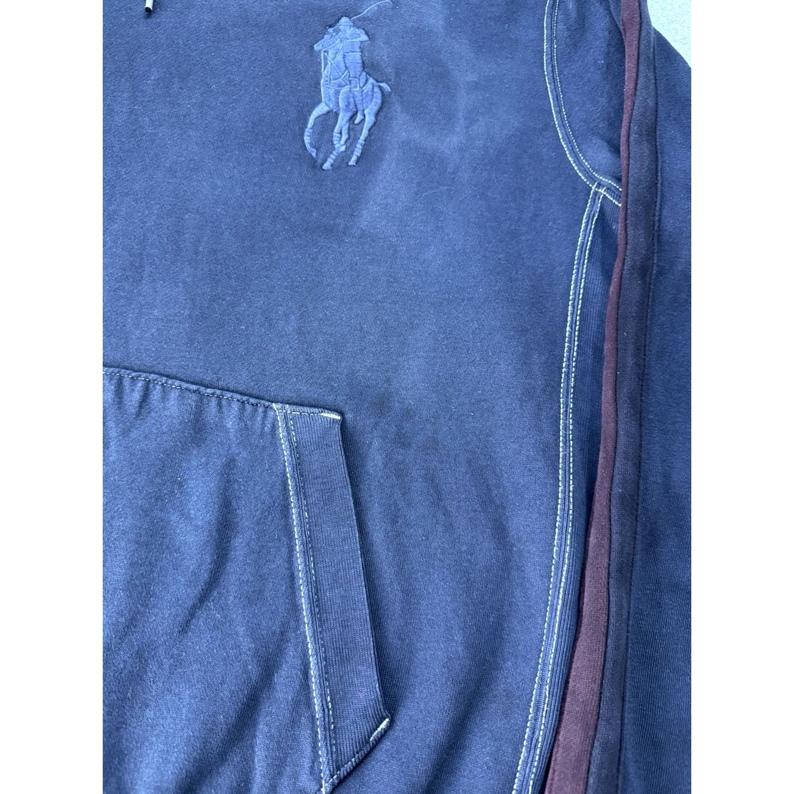 Polo Ralph Lauren VINTAGE Polo Ralph Lauren Hoodie Shirt USA Vancouver 2010 Pullover L Blue Big Pony Logo Mens Size US L / EU 52-54 / 3 - 7 Thumbnail