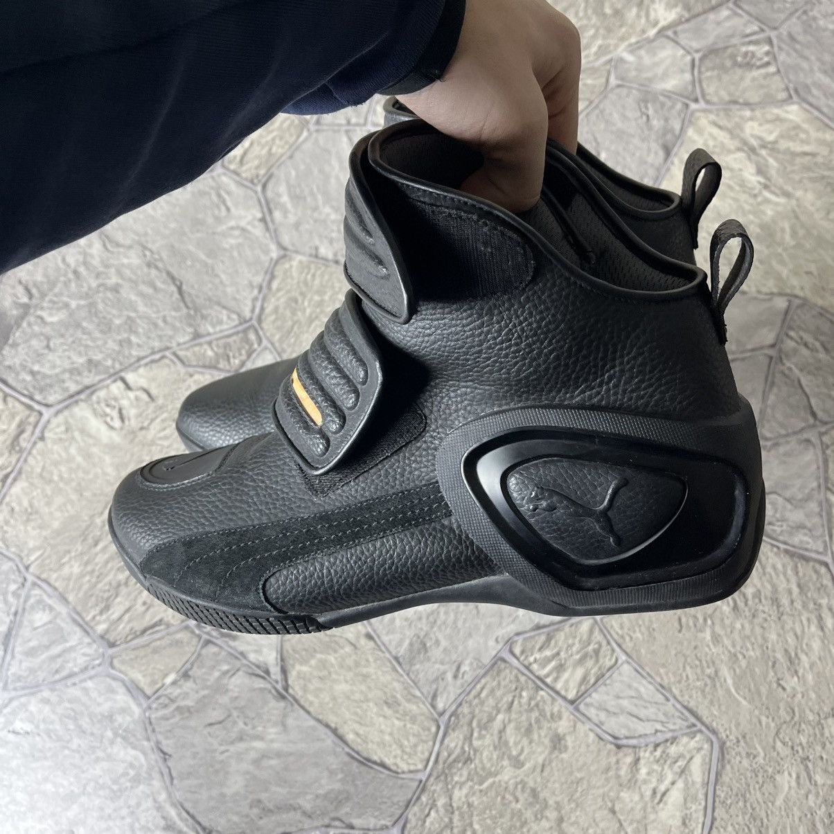 Puma Puma Ducati Leather Motorcycle Boots Black Size US 11.5 / EU 44-45 - 9 Thumbnail