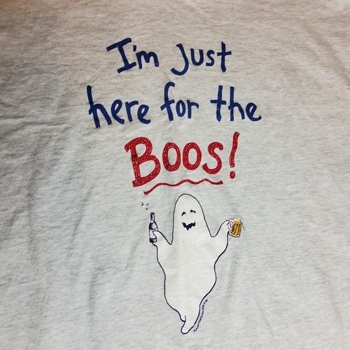 Other Vtg BaseLine Just Here for the Boos! Ghost Shirt Size 2XL Size US XXL / EU 58 / 5 - 4 Thumbnail