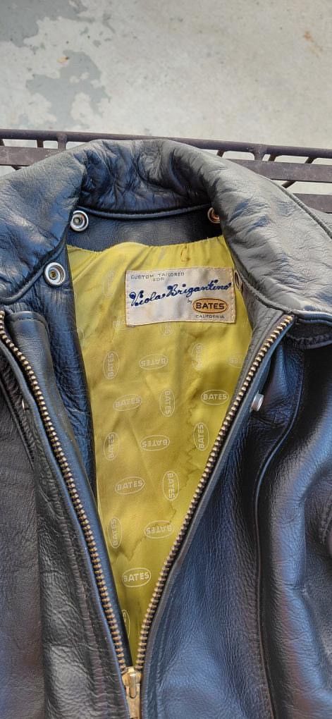 Other Vintage 1970s RARE Bates Custom Leather Jacket Size L / US 10 / IT 46 - 1 Thumbnail