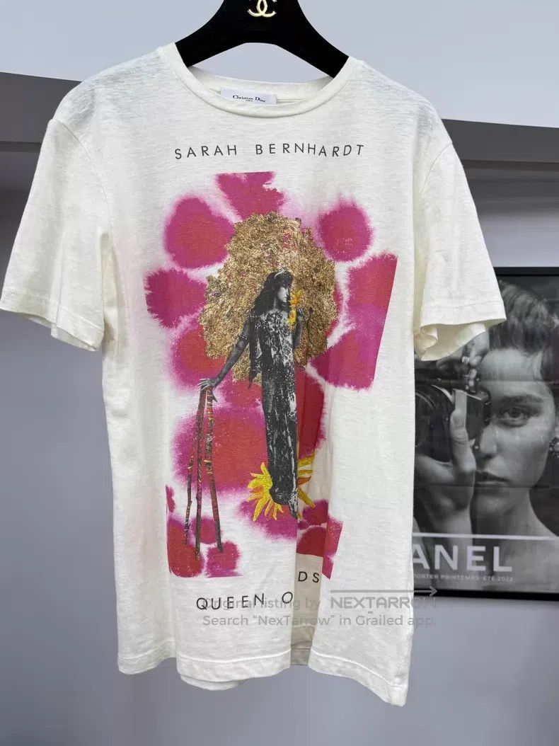 Dior Dior "OUR TAROT" series beige printed short-sleeved T-shir Size S / US 4 / IT 40 - 1 Thumbnail