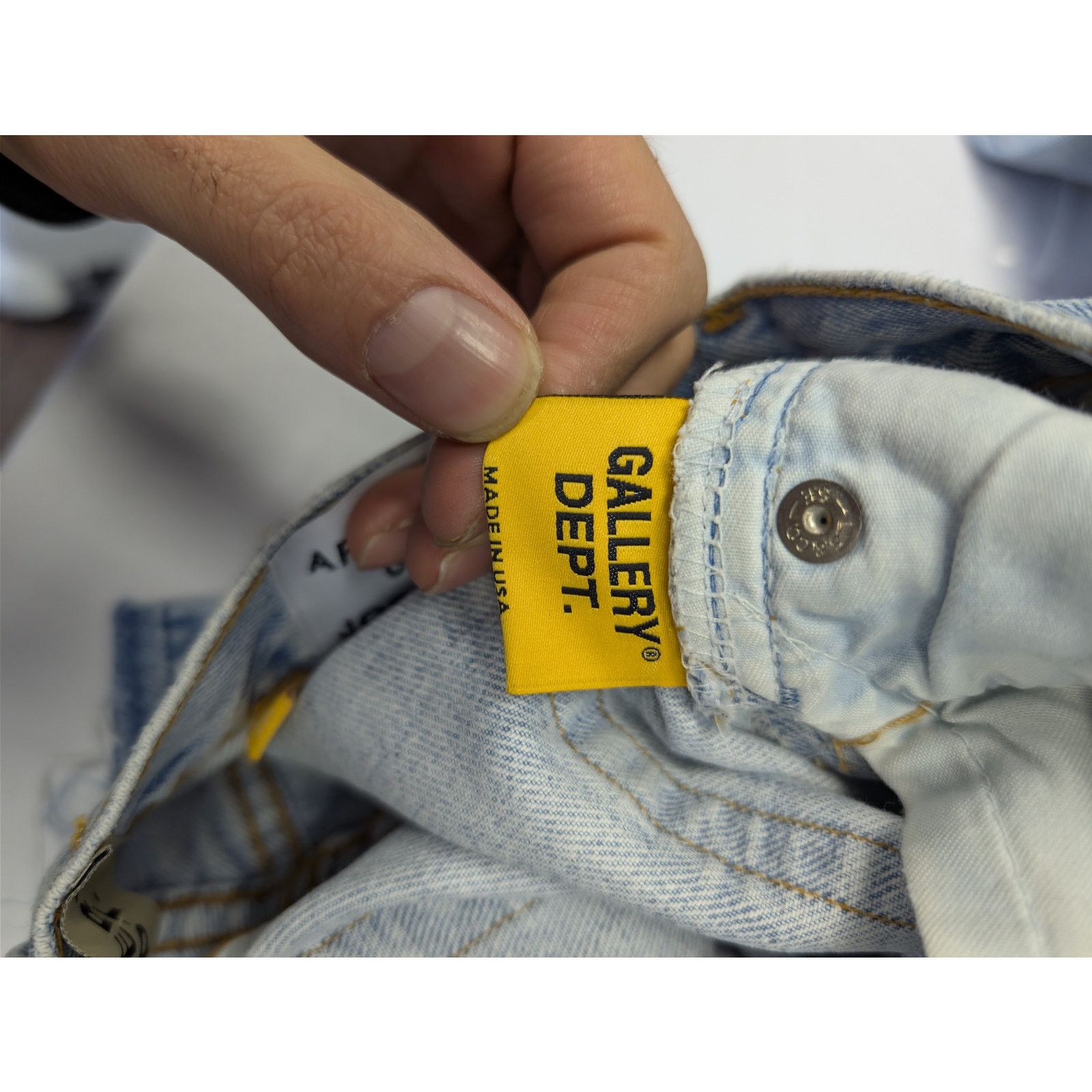Gallery Dept. o1rshd1 5001 Denim Jeans in Indigo Blue Size US 26 / EU 42 - 19 Thumbnail