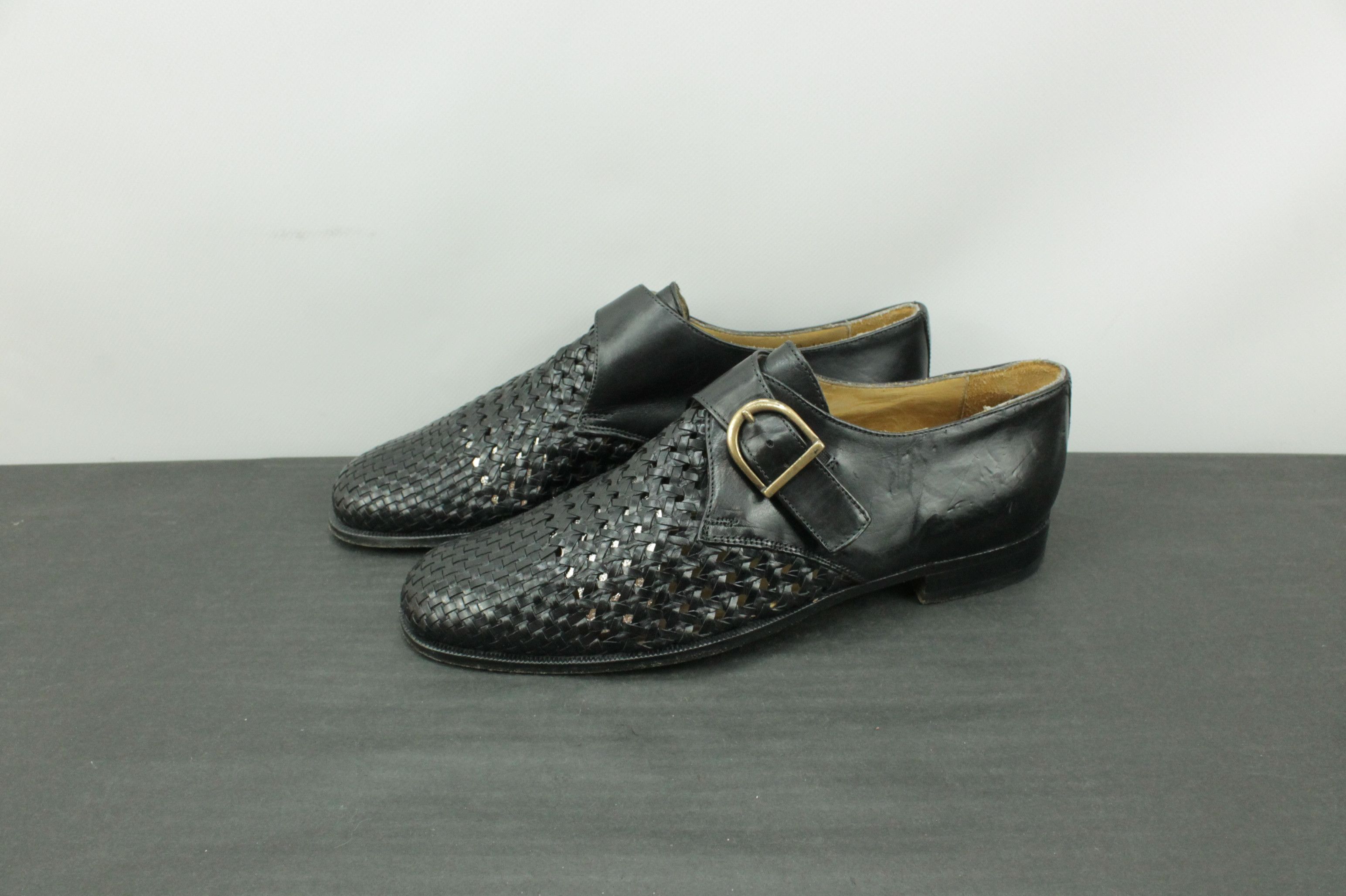 Bally Vintage Bally Lomondo Black Mesh Leather Dress Shoes Size US 9 / EU 42 - 3 Thumbnail