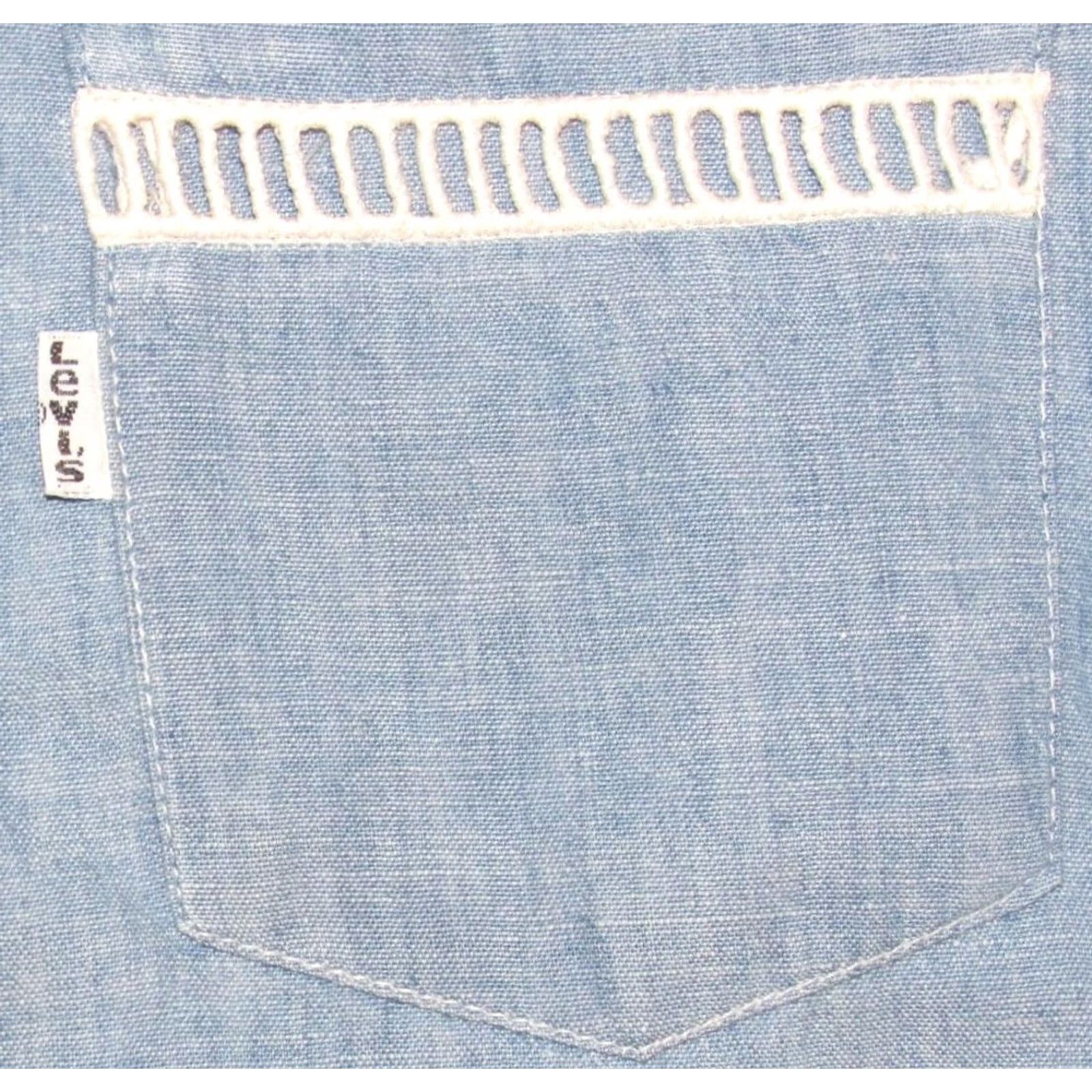 Vintage Vtg LEVIS Chambray Long Sleeve Button Down Shirt S/XS Mens Size US S / EU 44-46 / 1 - 3 Thumbnail