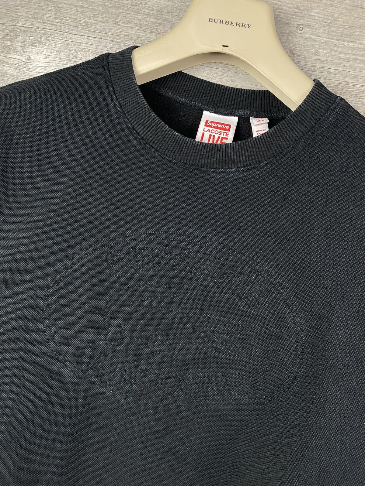 Lacoste × Supreme Sweatshirt in collaboration Lacoste Live Supreme Size L Size US L / EU 52-54 / 3 - 9 Thumbnail