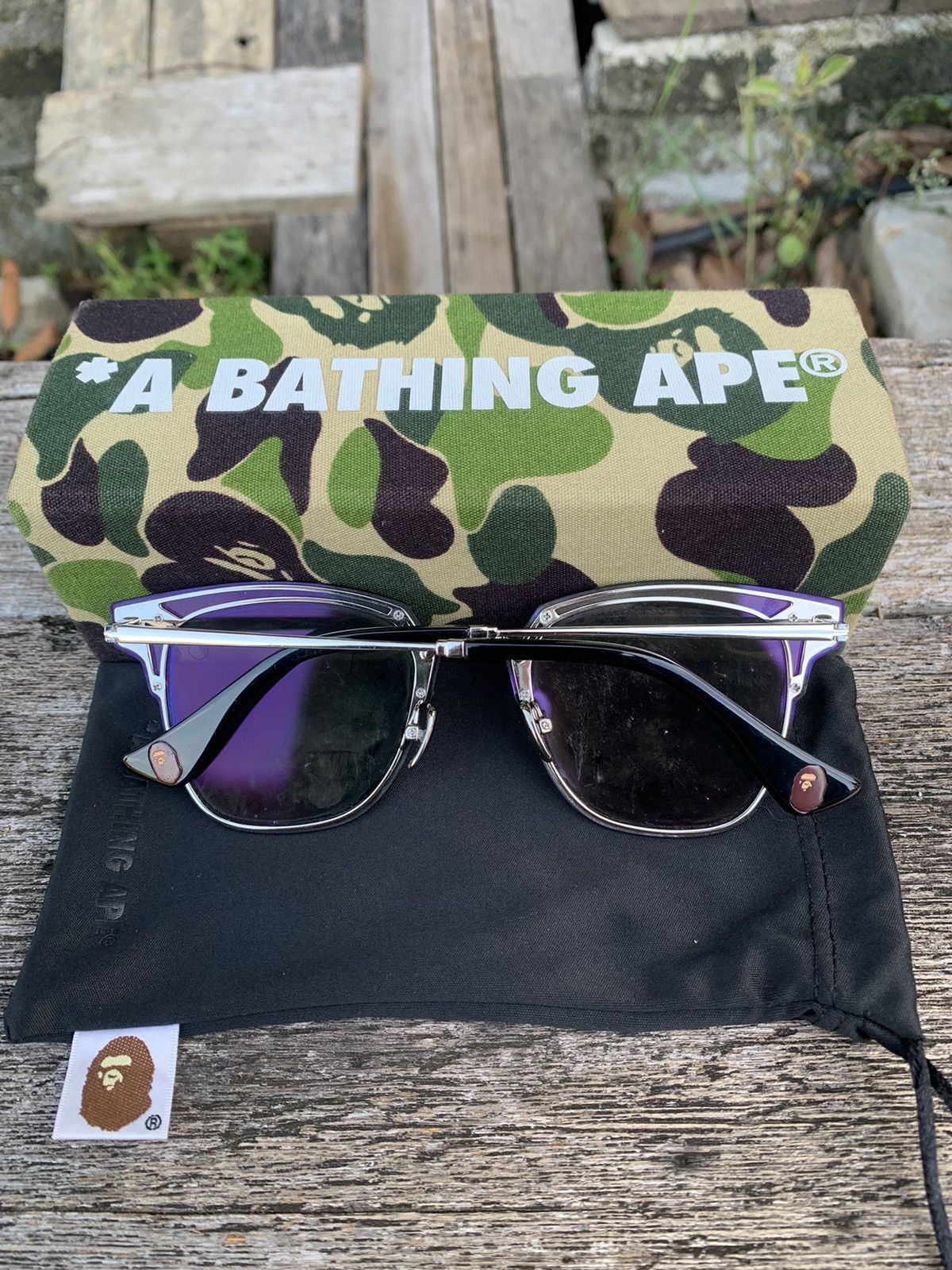 Bape A bathing Ape Sunglasses Size ONE SIZE - 2 Thumbnail