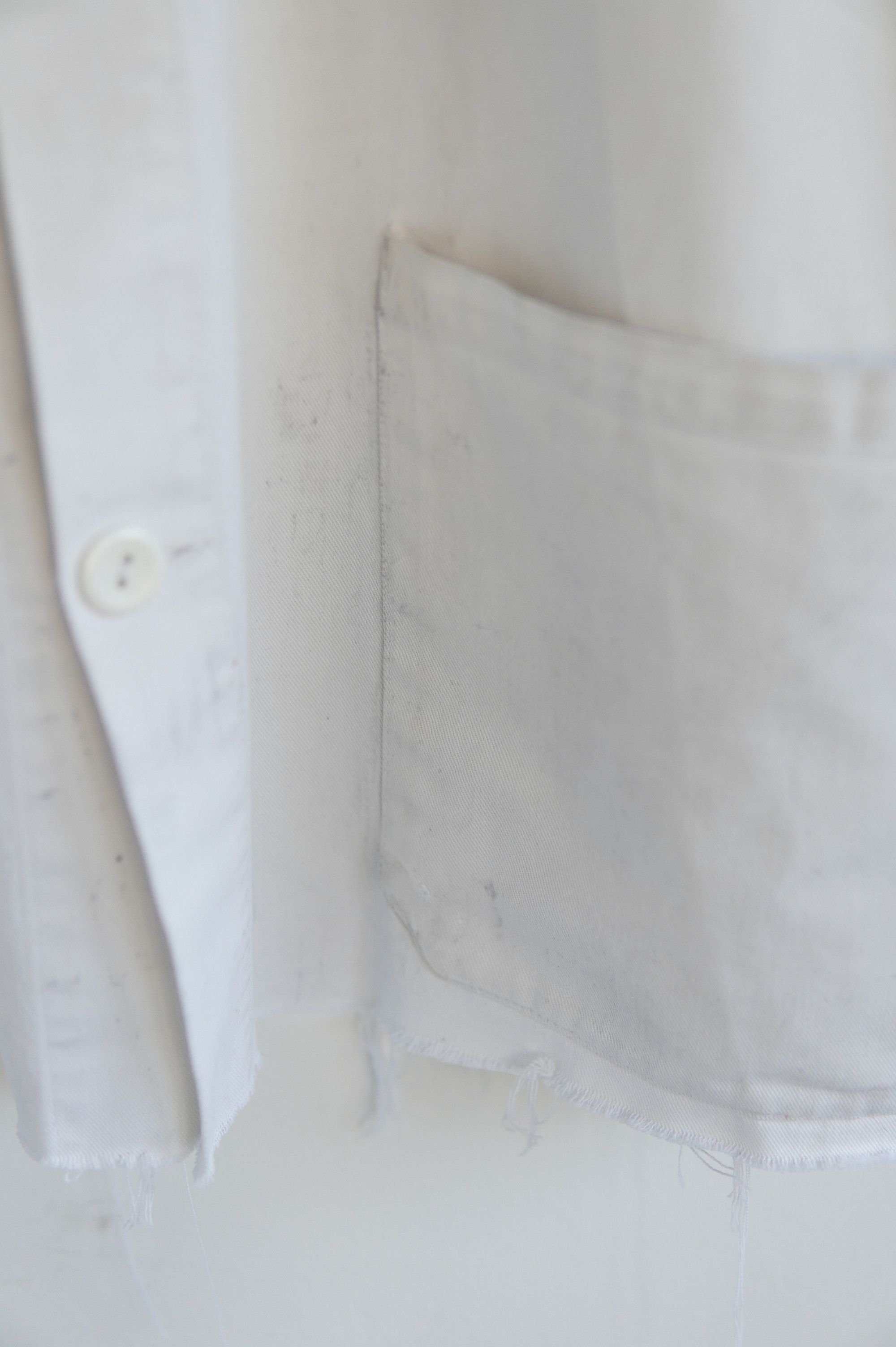Le Laboureur Vintage Rare 70s Chore French Cropped Worker White Jacket Size US XL / EU 56 / 4 - 10 Thumbnail