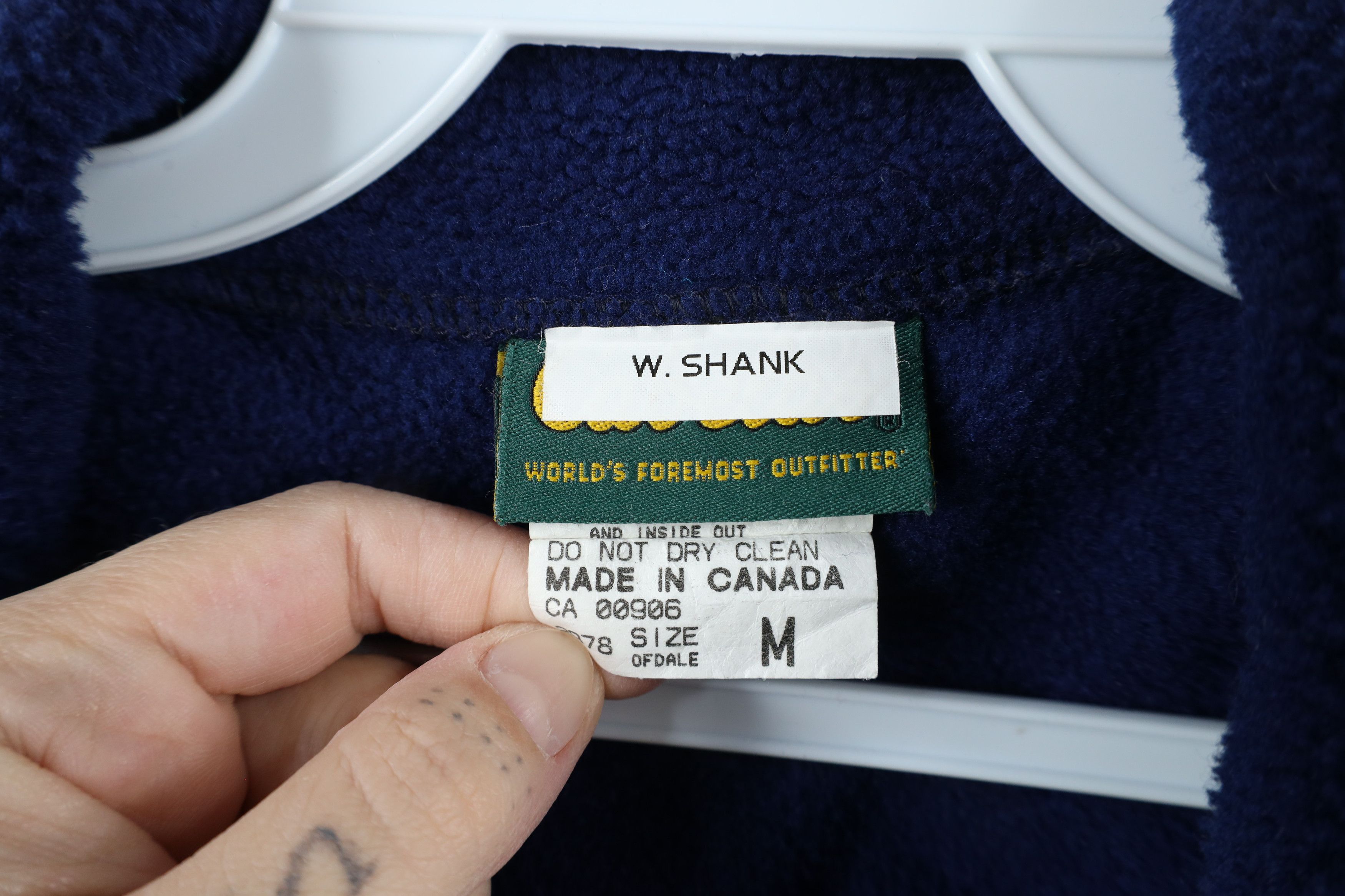 Cabelas × Vintage Vintage 90s Cabelas Spell Out Polartec Fleece Jacket Blue Size US M / EU 48-50 / 2 - 7 Thumbnail