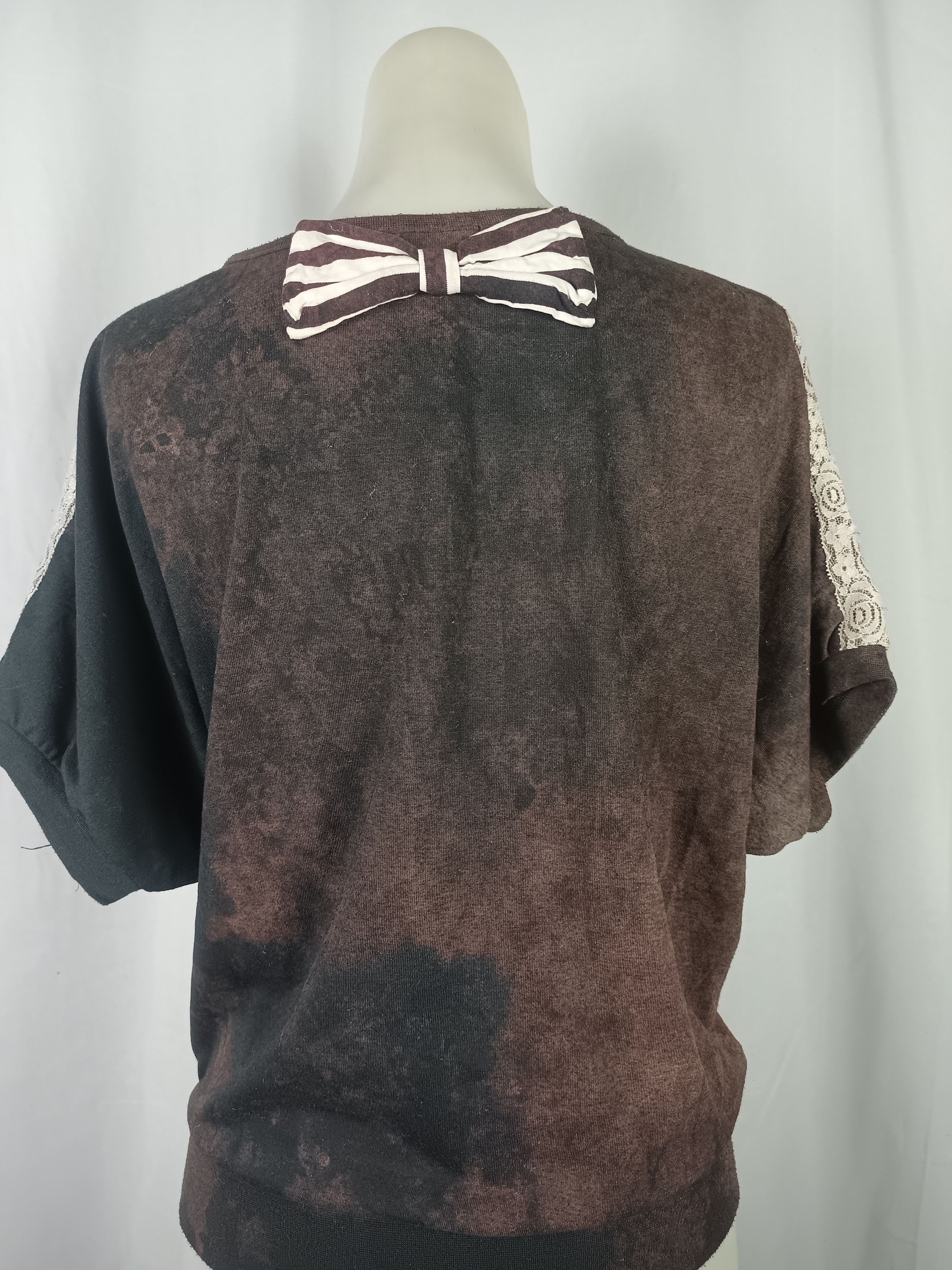 If Six Was Nine × Japanese Brand × Vintage ❤️LOVE LOLLY ❤️Tie Die Batwing Short T-Shirt Size L / US 10 / IT 46 - 20 Thumbnail