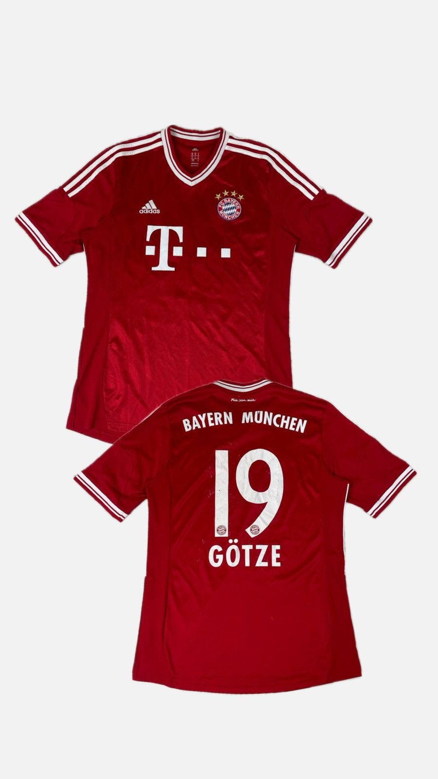 Adidas Adidas Bayern Munich 2013 2014 Gotze #19 Home Shirt Jersey Size US M / EU 48-50 / 2 - 1 Thumbnail
