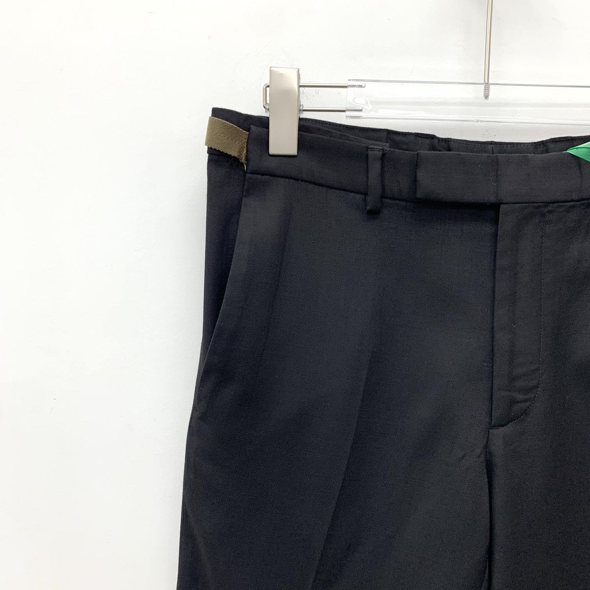 Dior Dior Black Side Webbing Wool Casual Trousers K26WX Size US 32 / EU 48 - 3 Thumbnail