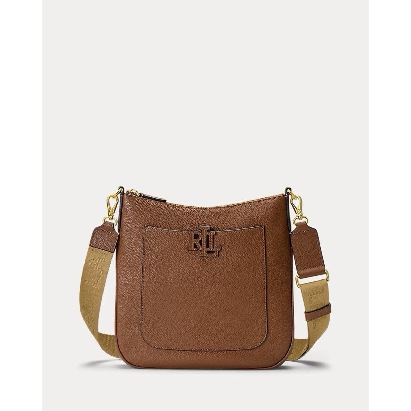 Polo Ralph Lauren NWT Lauren Ralph Lauren Cameryn Leather Small Crossbody Tan Size ONE SIZE - 5 Thumbnail