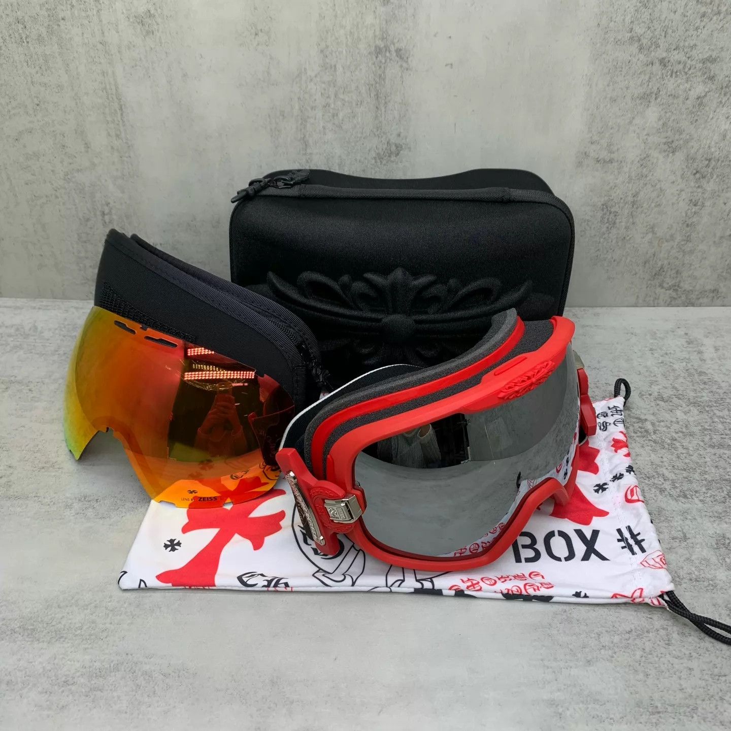 Chrome Hearts Chrome Hearts Red Ski Goggles Size ONE SIZE - 4 Thumbnail