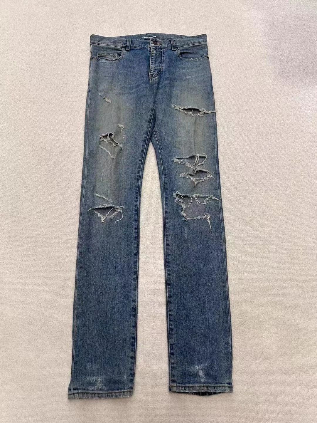 Saint Laurent Paris Saint Laurent Paris Classic Destruction Jeans Size US 30 / EU 46 - 1 Thumbnail