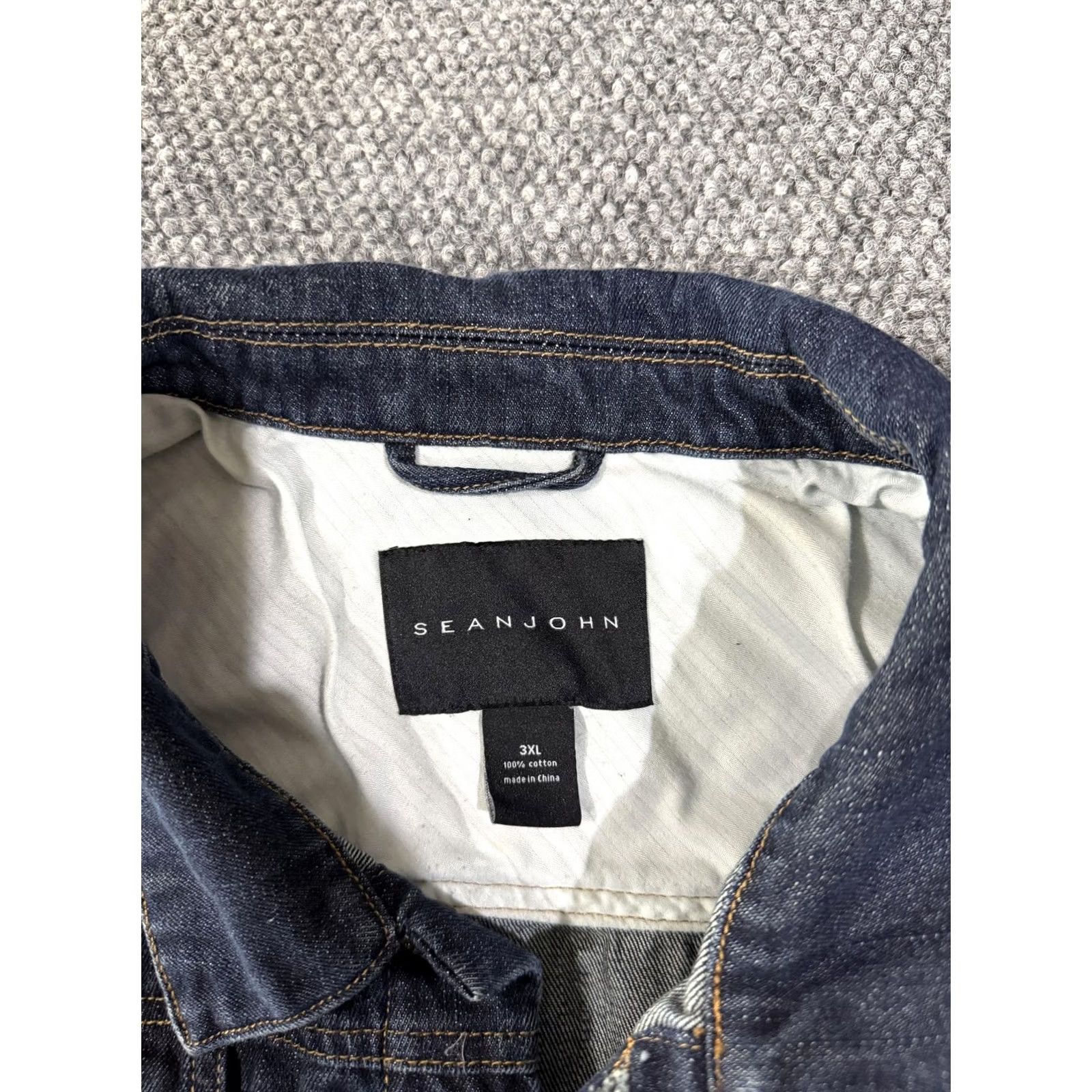 Sean John Sean John Vest Mens 3XL Blue Denim Button Front Biker Casual Streetwear Jeans Size US 39 - 5 Thumbnail