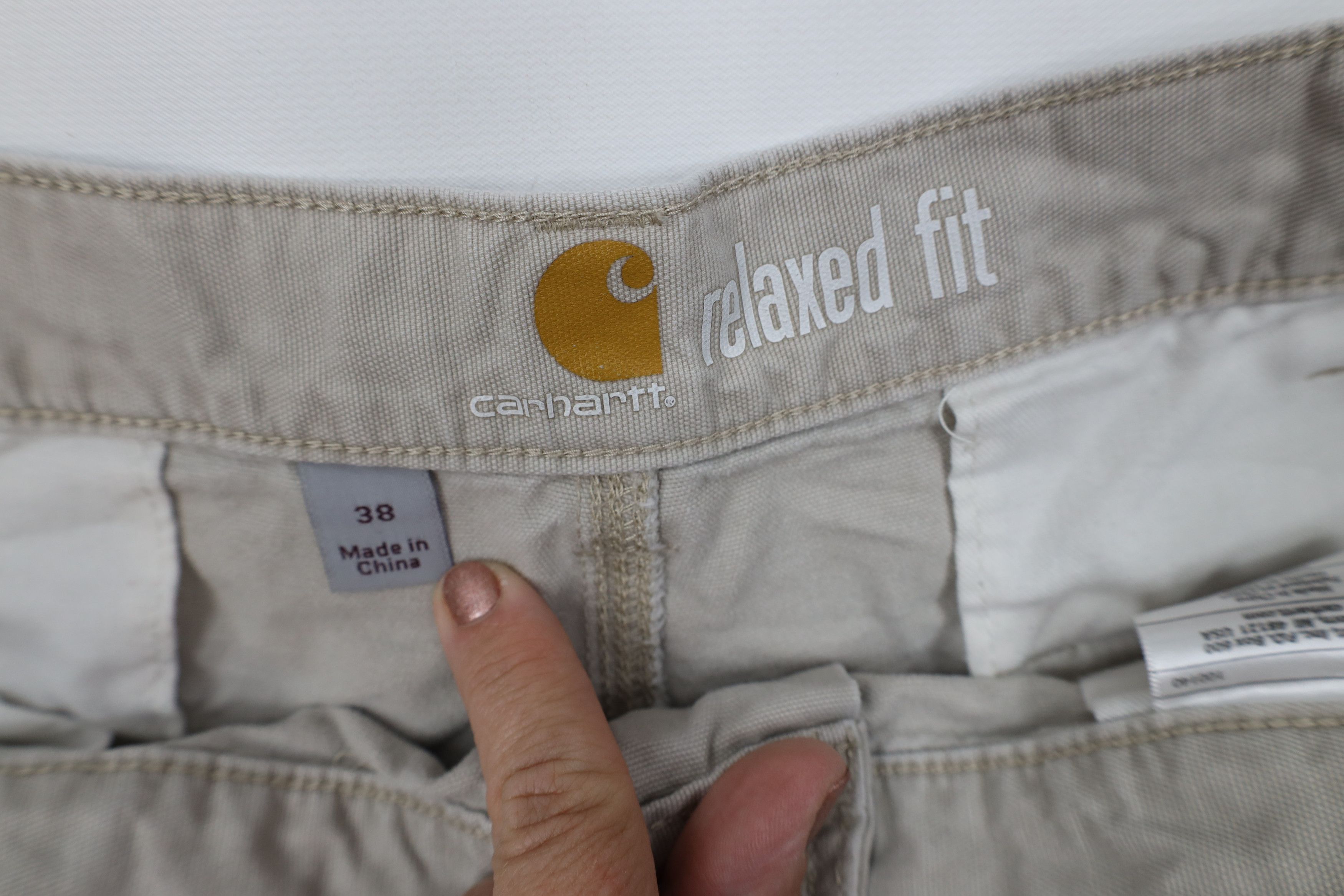 Carhartt Vintage Y2K Carhartt Relaxed Fit Cargo Shorts Beige Cotton Size US 38 / EU 54 - 6 Thumbnail