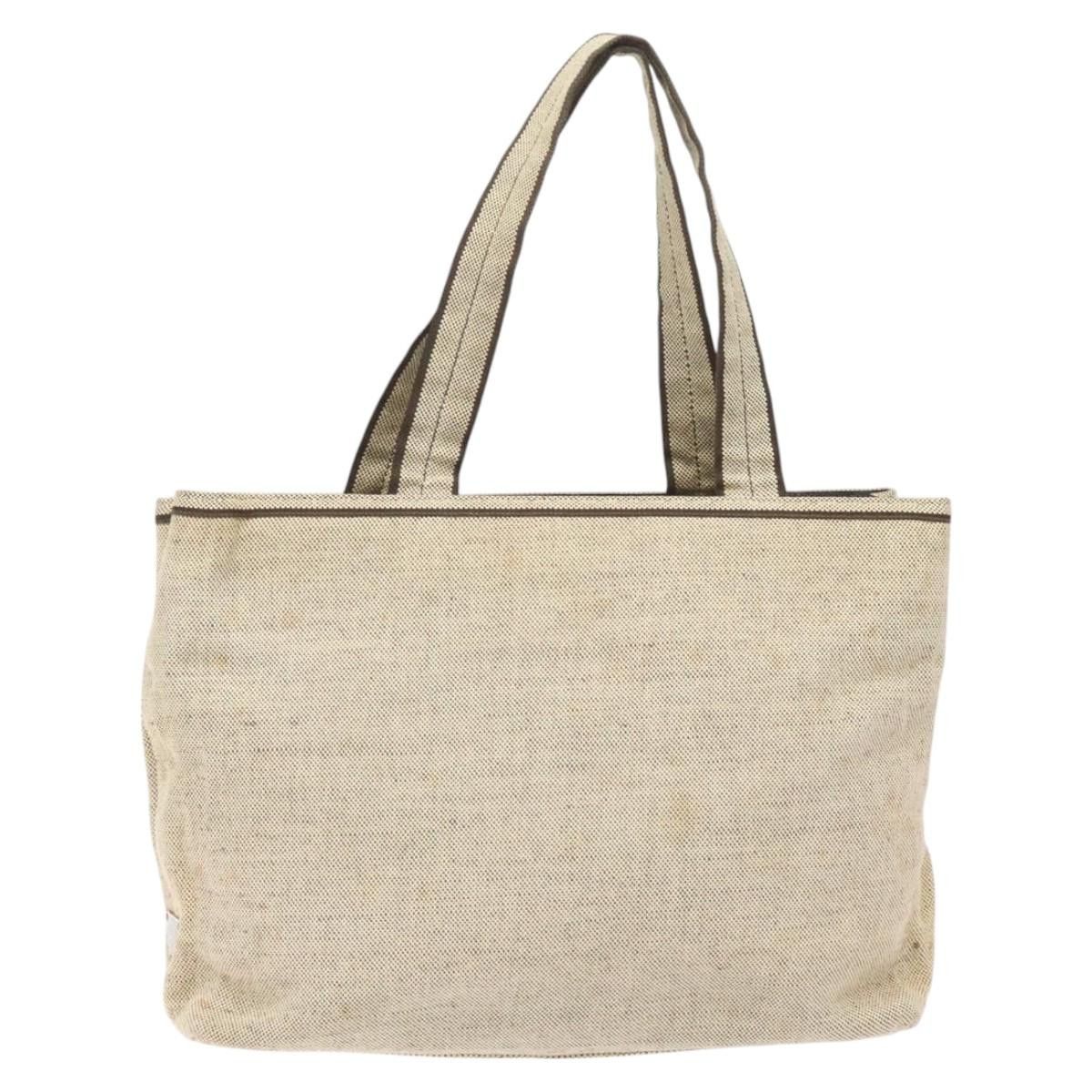 Prada Beige Canvas Handbag (Pre-Owned) Size ONE SIZE - 1 Thumbnail