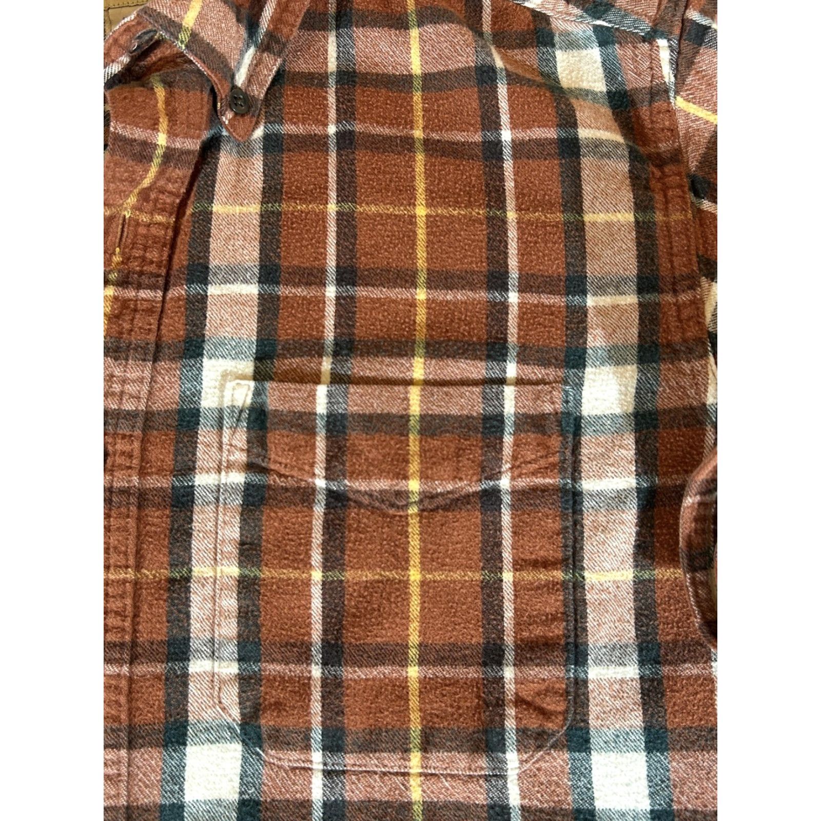 Vintage VINTAGE LL Bean Flannel Shirt Men M Brown Plaid Button Long Sleeve Workwear Outdoor Size US M / EU 48-50 / 2 - 2 Thumbnail