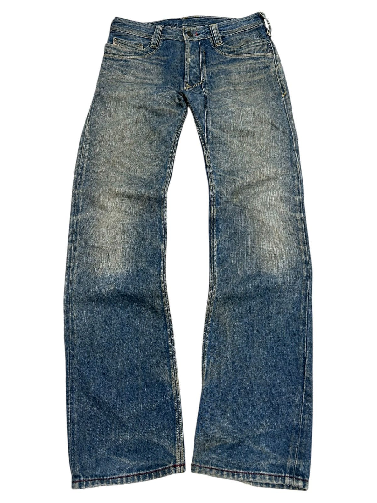 Diesel Diesel Trojan Jean Mud Washed Distressed Straight Cut Size US 30 / EU 46 - 2 Thumbnail