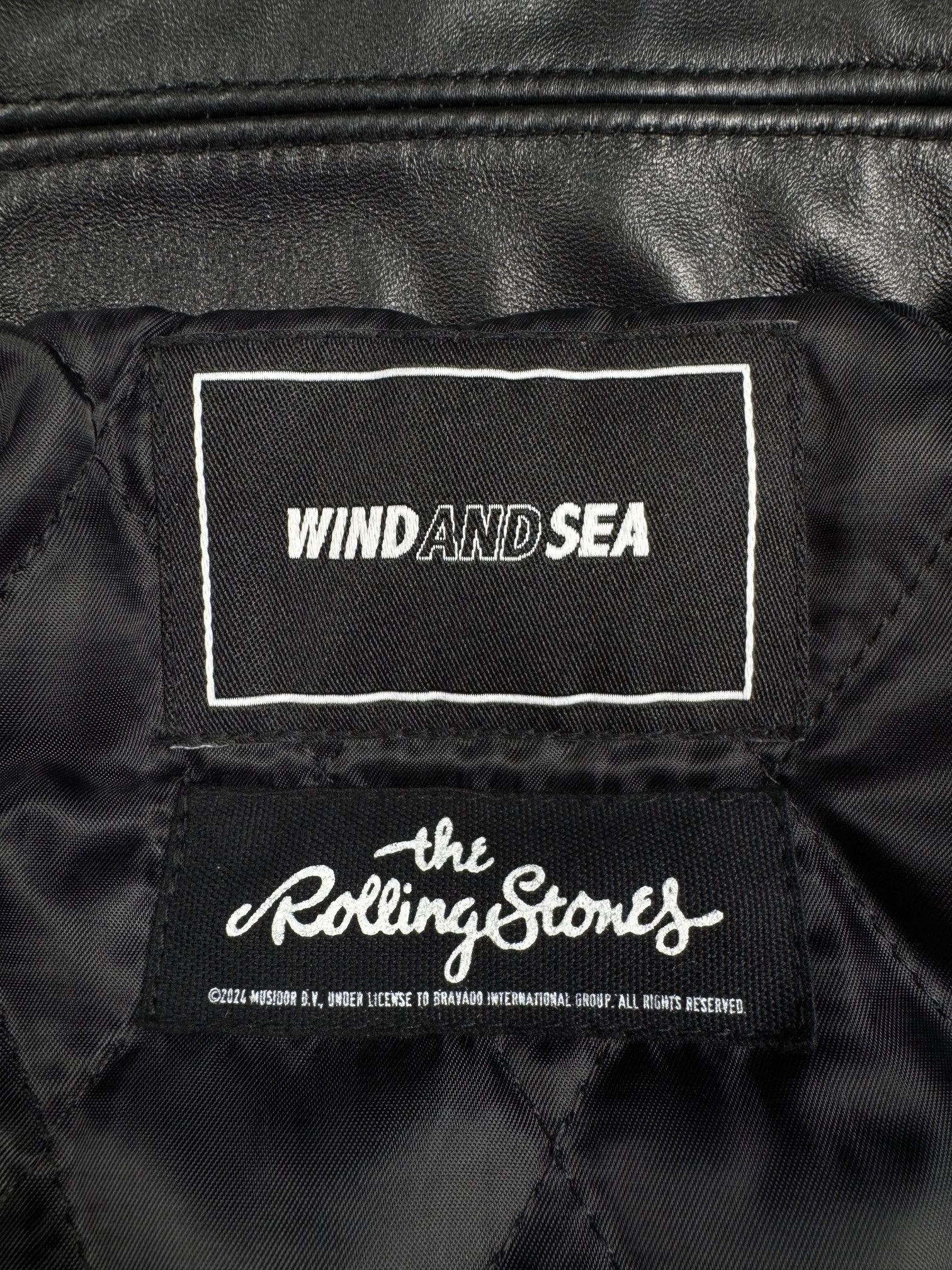 Japanese Brand × The Rolling Stones wind and sea rolling stone leather biker jacket Size US S / EU 44-46 / 1 - 8 Thumbnail