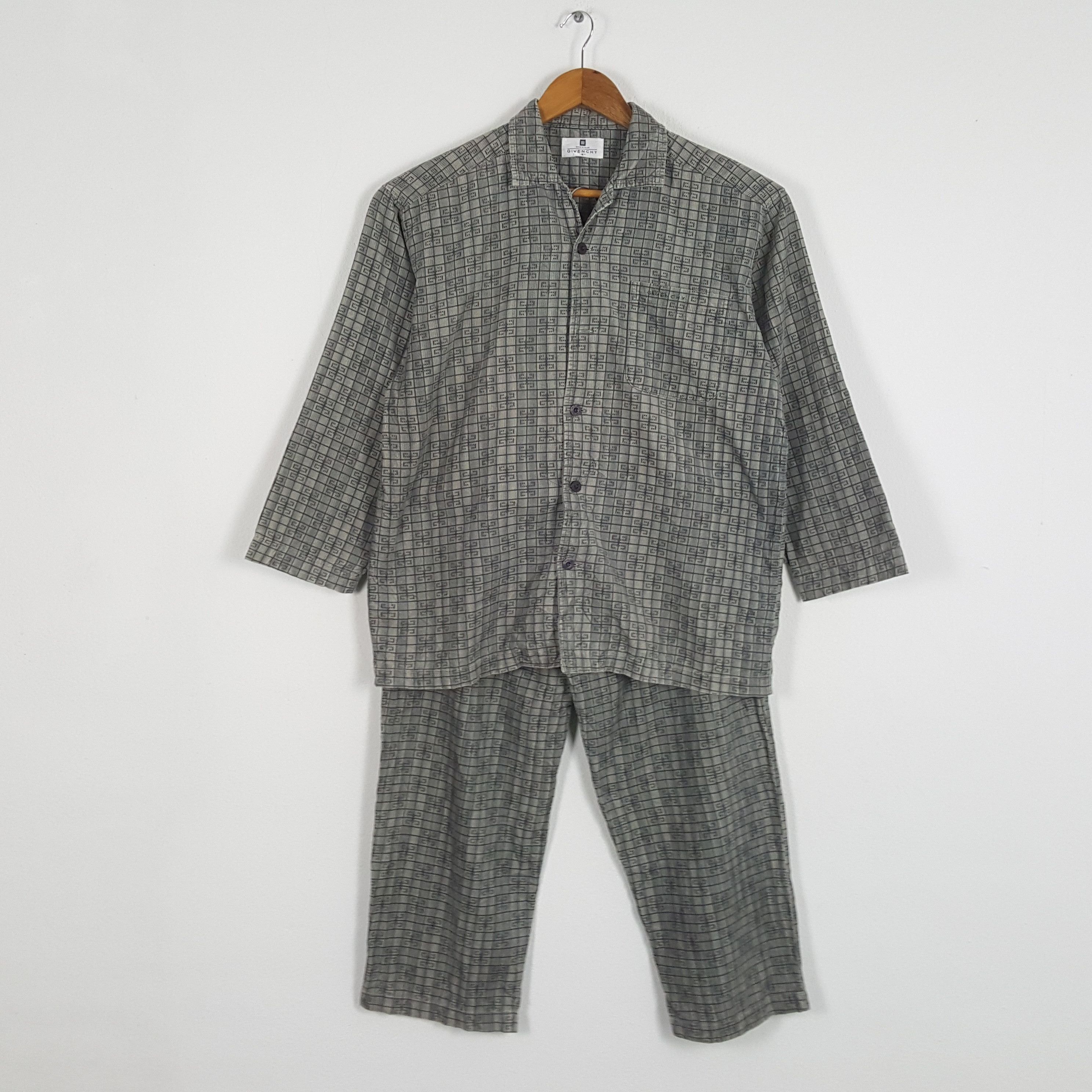 Givenchy × Vintage Vintage GIVENCHY Italian Fashion Brand Sleep Set Shirt Size US L / EU 52-54 / 3 - 1 Thumbnail