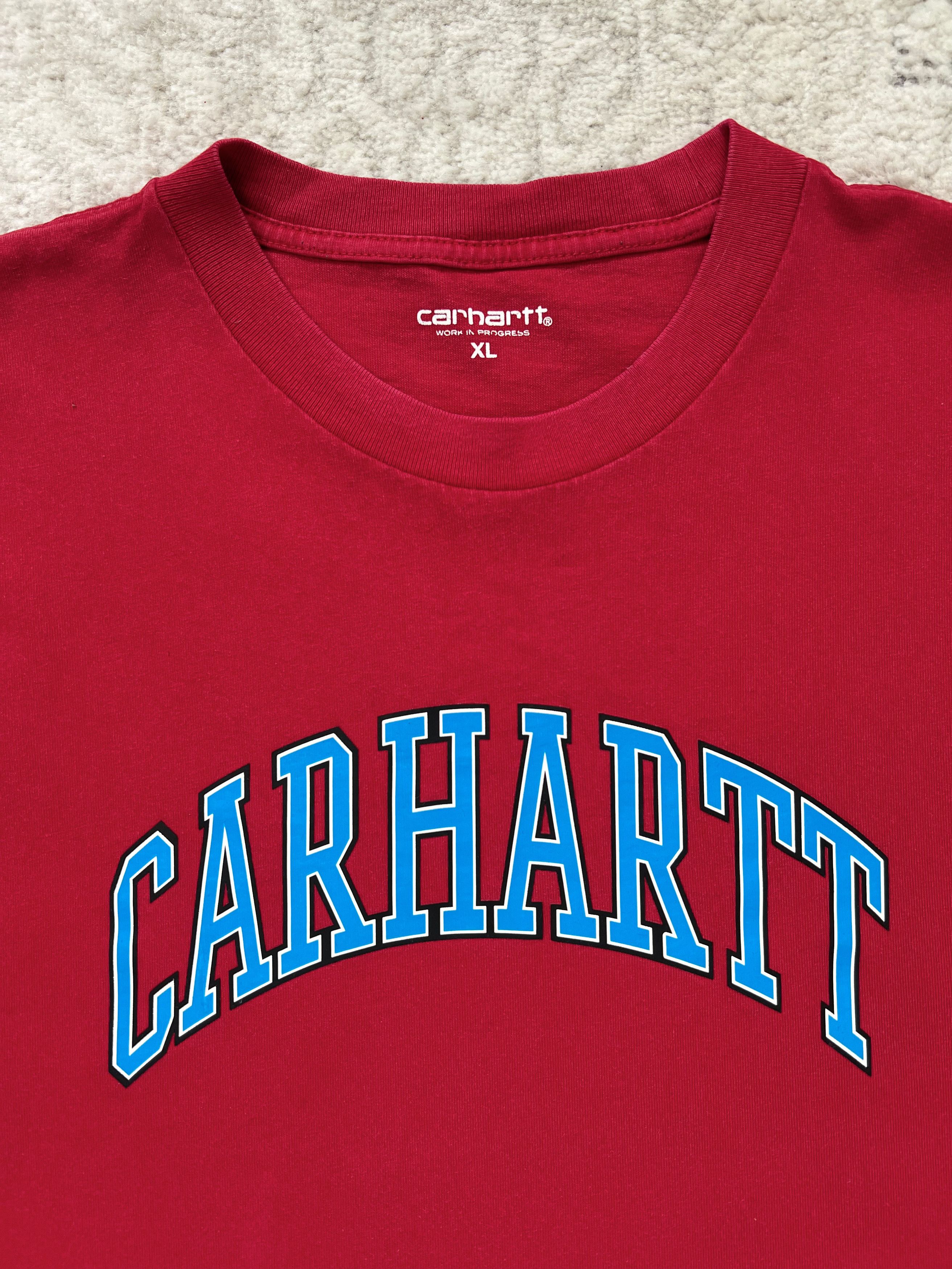 Carhartt Wip Carhartt WIP S/S Knowledge Big Logo T-Shirt Red XL Size US XL / EU 56 / 4 - 2 Thumbnail