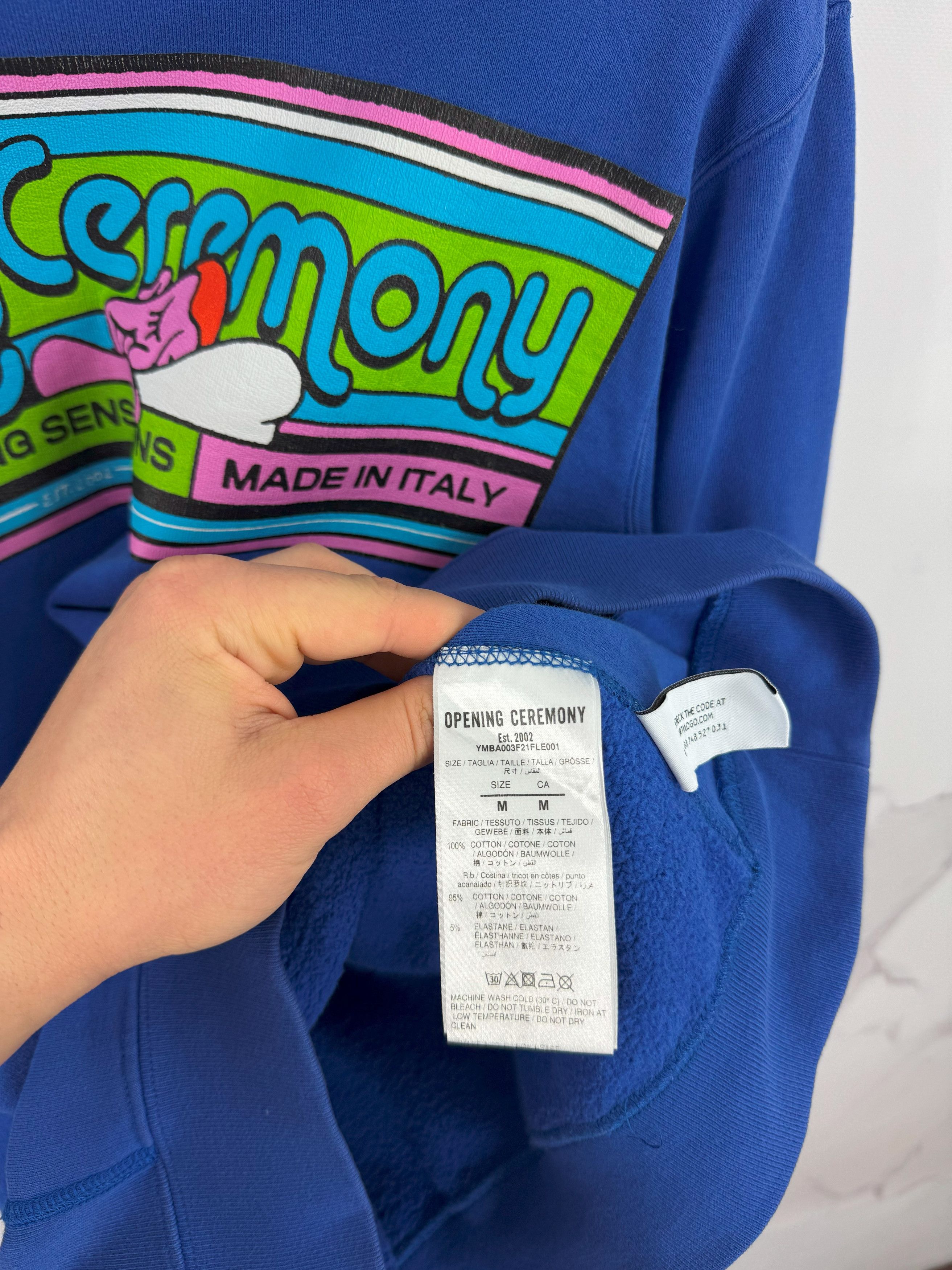 Opening Ceremony Opening Ceremony Blue Graphic Logo Sweatshirt Size M Size US M / EU 48-50 / 2 - 9 Thumbnail