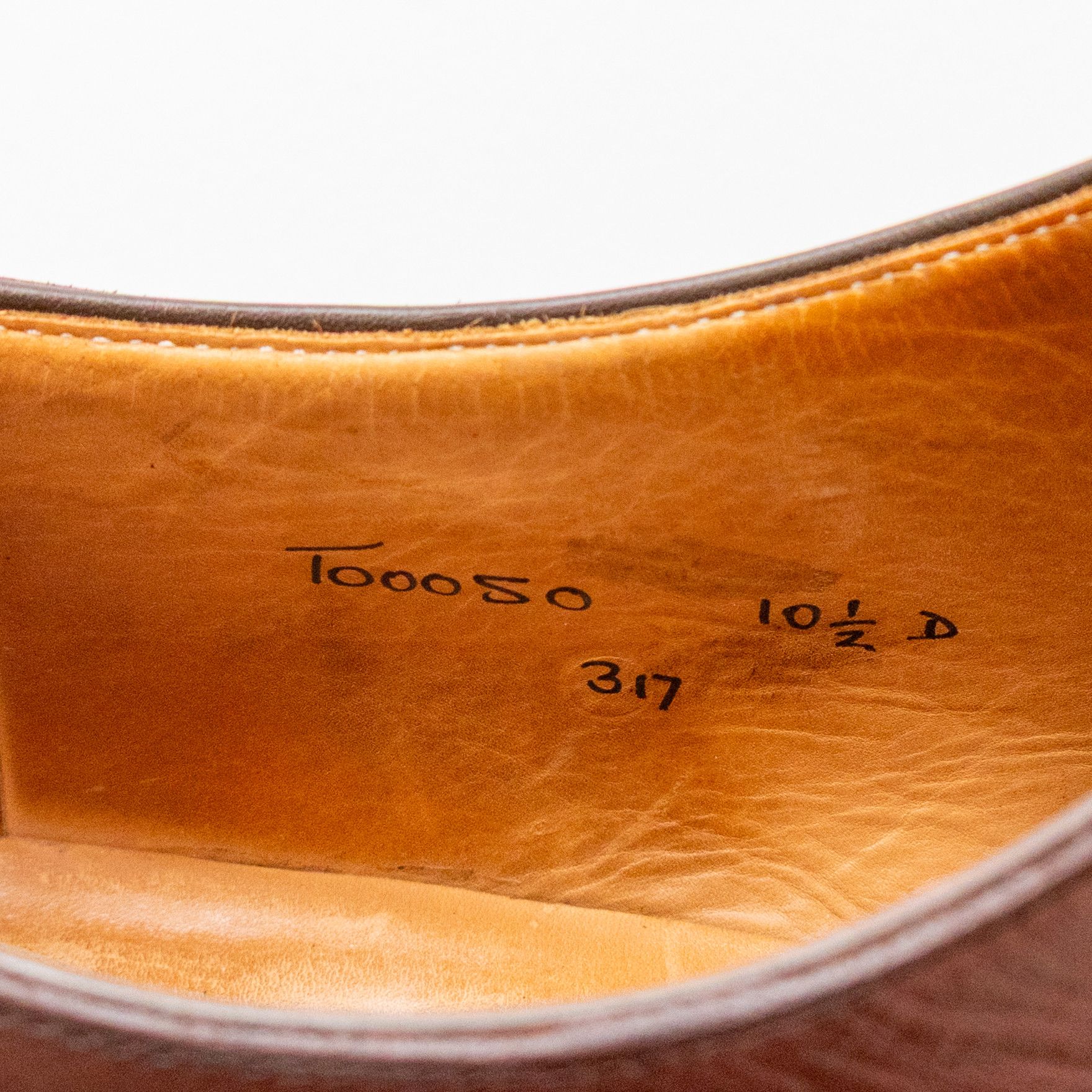 Peal And Co Peal & Co for Brooks Brothers Brown Leather Split Toe Derby Size US 11 / EU 44 - 12 Thumbnail