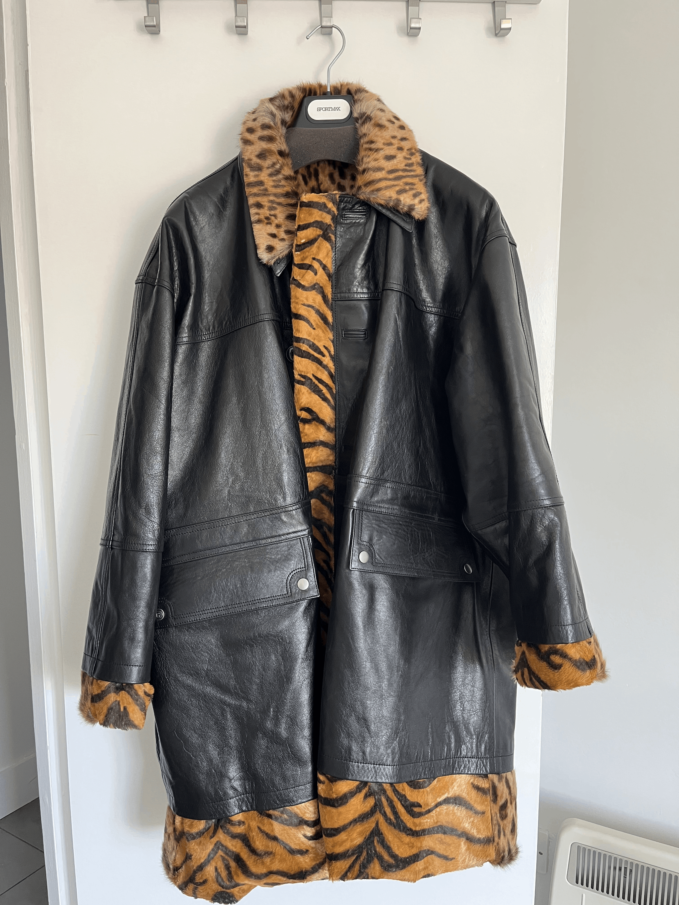 Martine Rose Leopard Reversible Leather Coat Size US M / EU 48-50 / 2 - 1 Thumbnail