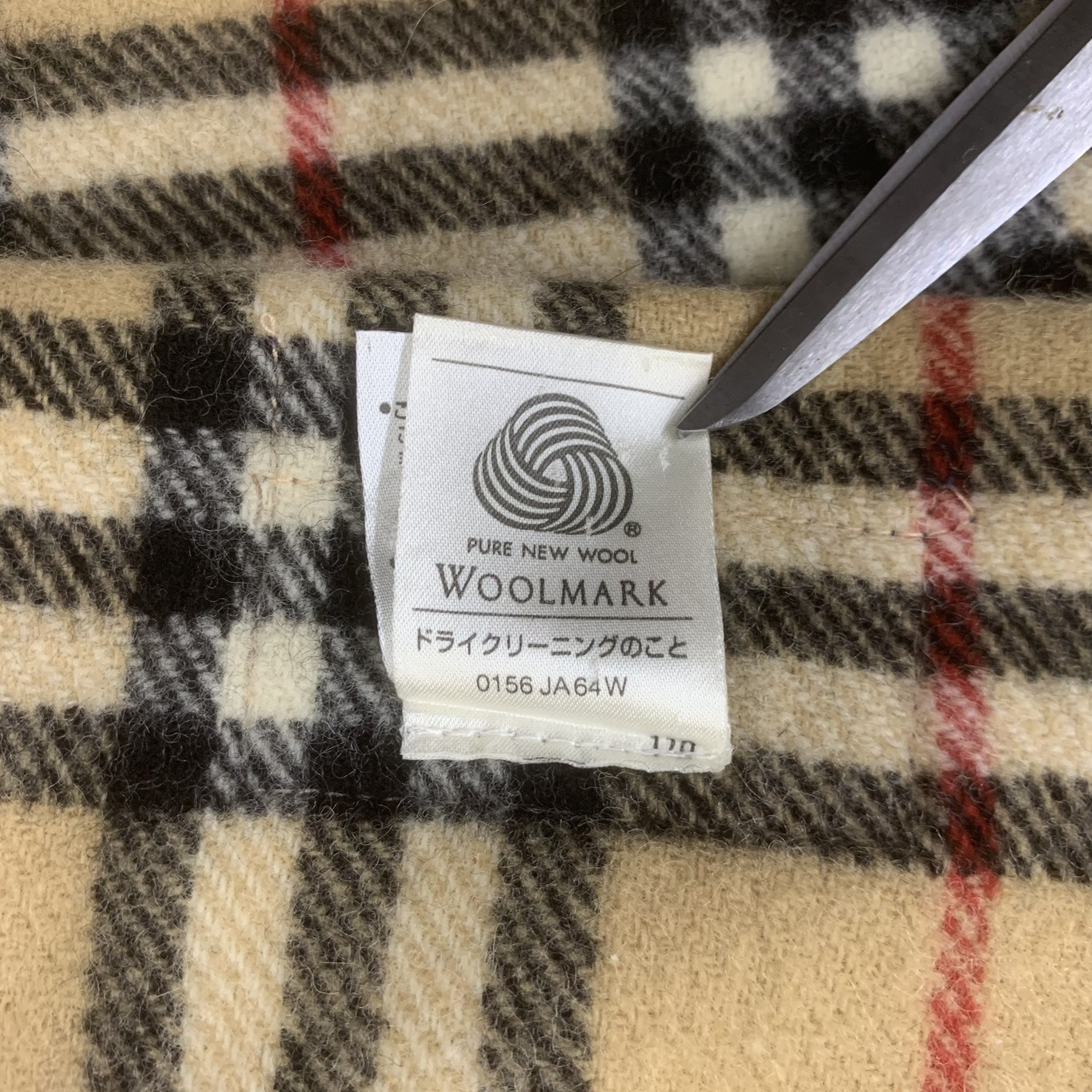 Burberry Burberry Scarf Wool Muffler Neck Wrap BL9287 Size ONE SIZE - 7 Thumbnail