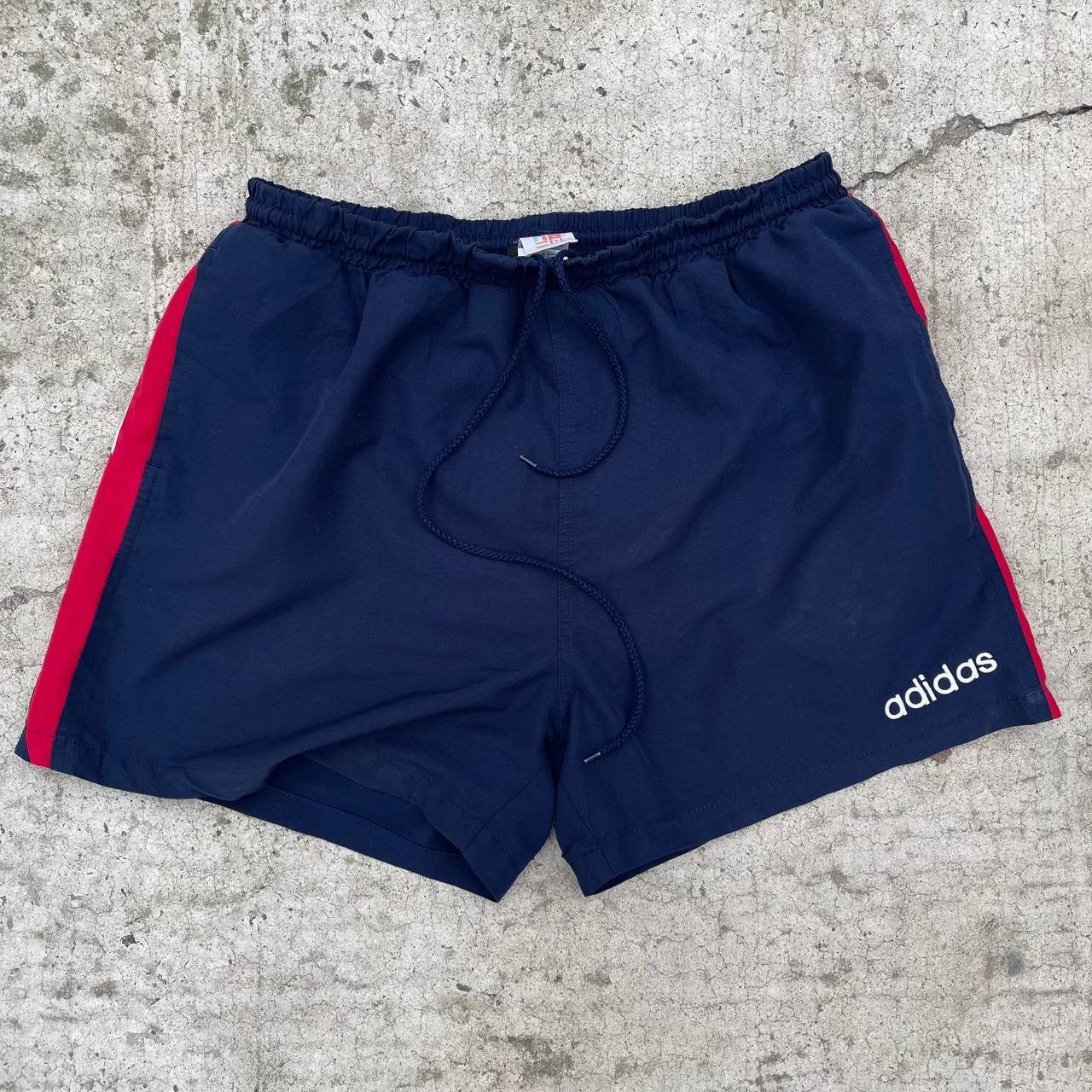 Adidas Vintage Adidas Shorts 90s Swimwear Y2K USA Size L Size US 35 - 1 Thumbnail