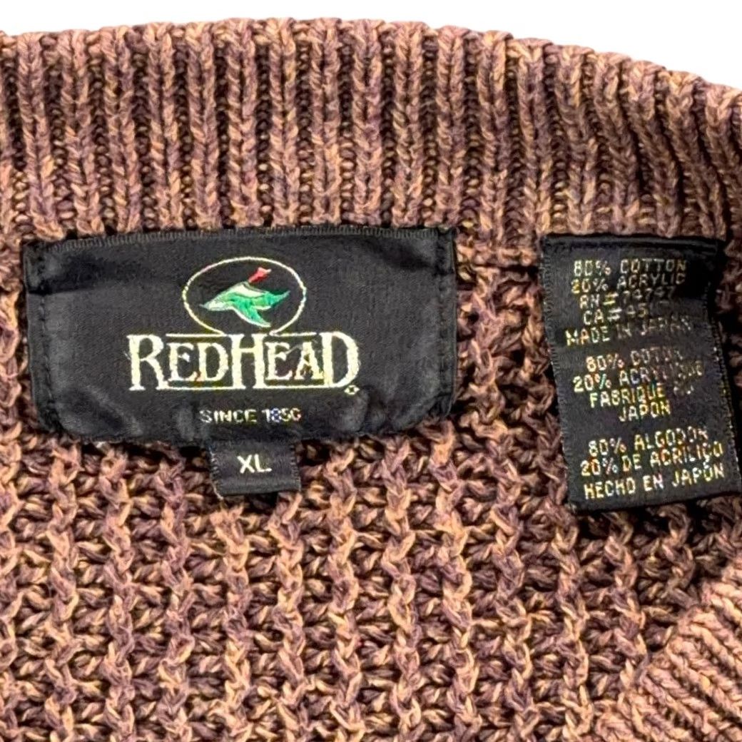 Vintage VINTAGE Red Head Sweater Shirt Adult XL Brown Knit Military 90s Size US XL / EU 56 / 4 - 4 Thumbnail