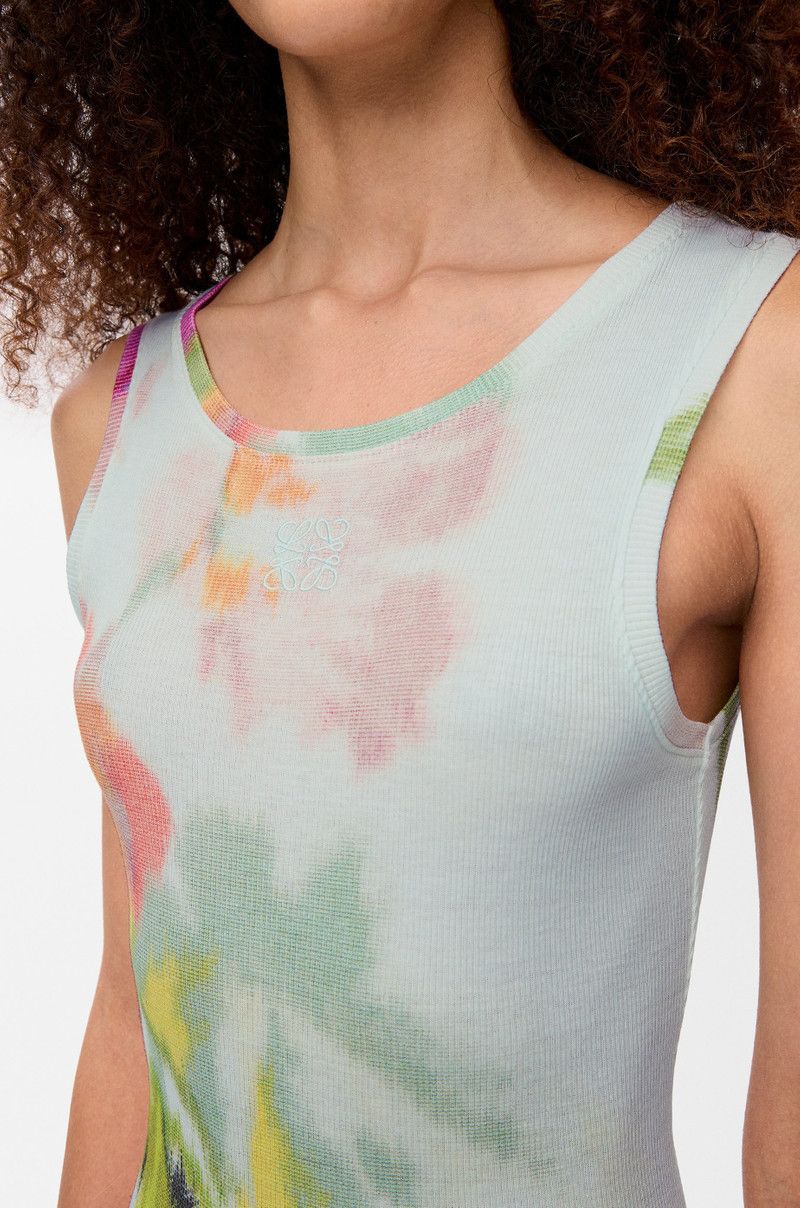 Loewe o1in1g0526 Tank Dress in Silk And Cotton in Multicolor Size S / US 4 / IT 40 - 4 Thumbnail